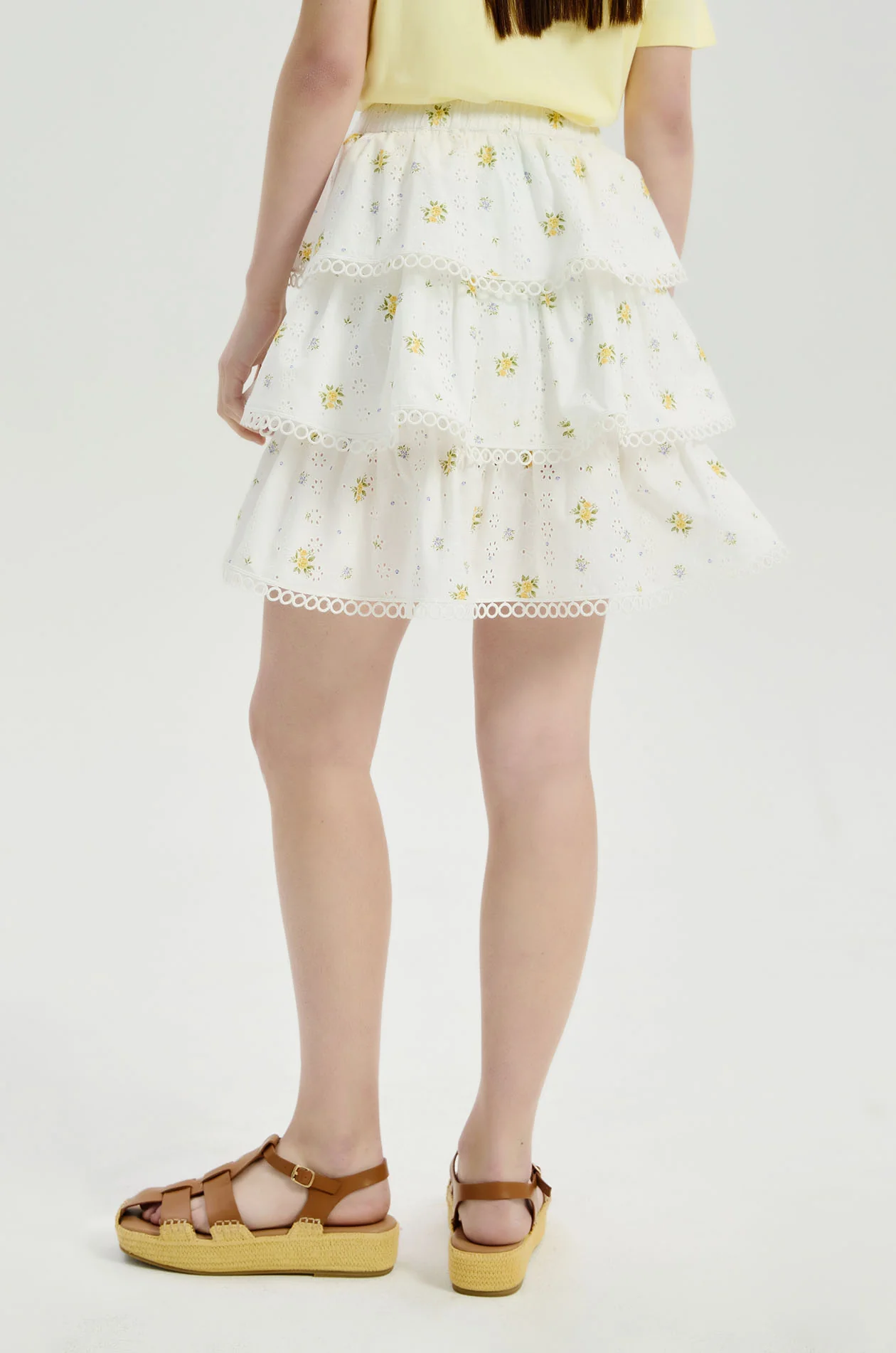 Ditsy Floral Layer Mini Skirt - Image 8
