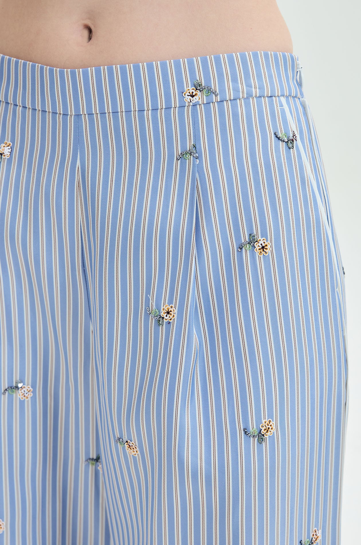 Ditsy Floral Striped Lounge Pants - Image 3