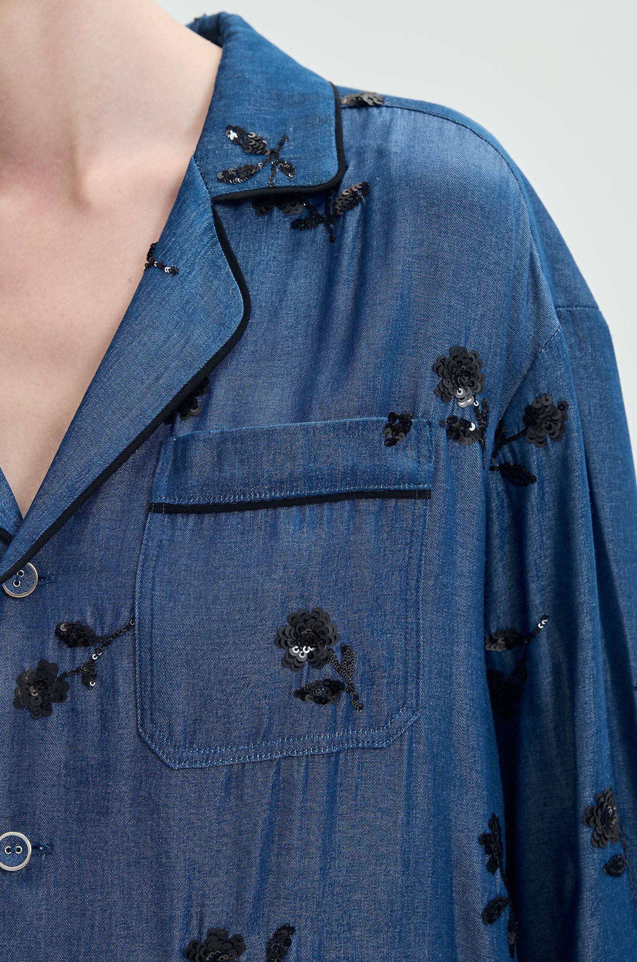 Ditsy Floral Lounge Shirt - Image 3