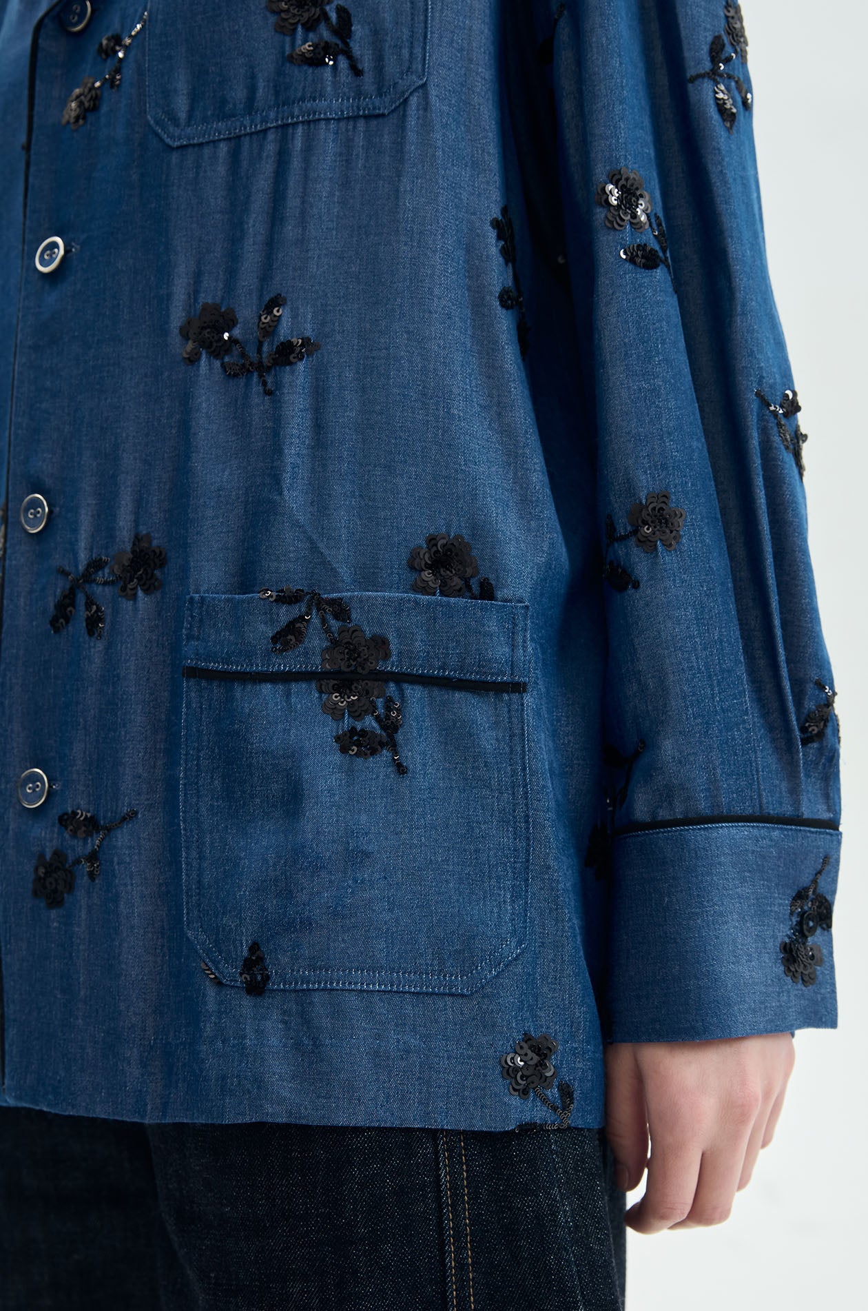 Ditsy Floral Lounge Shirt - Image 4