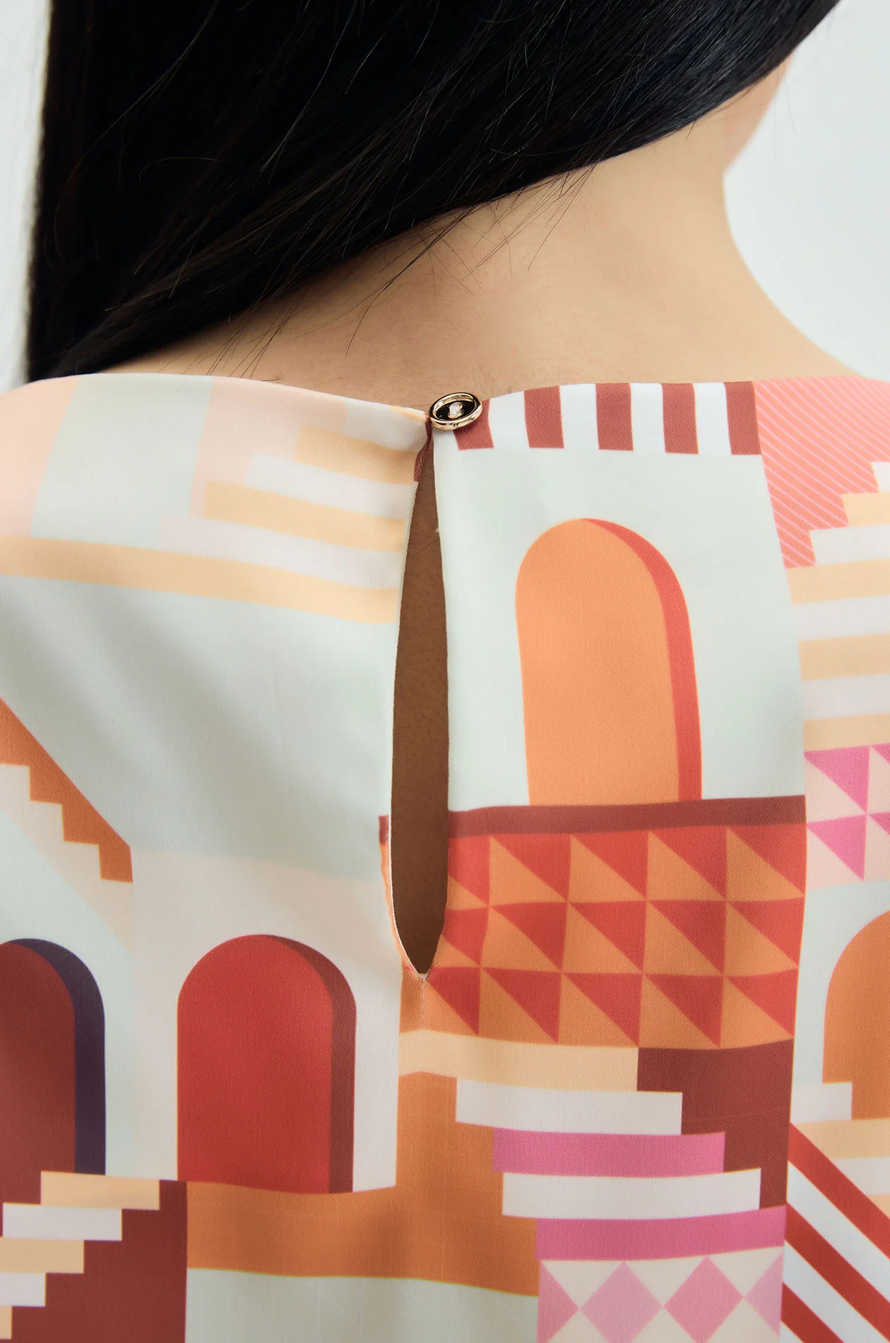 Terracotta Passage Scarf Top - Image 3