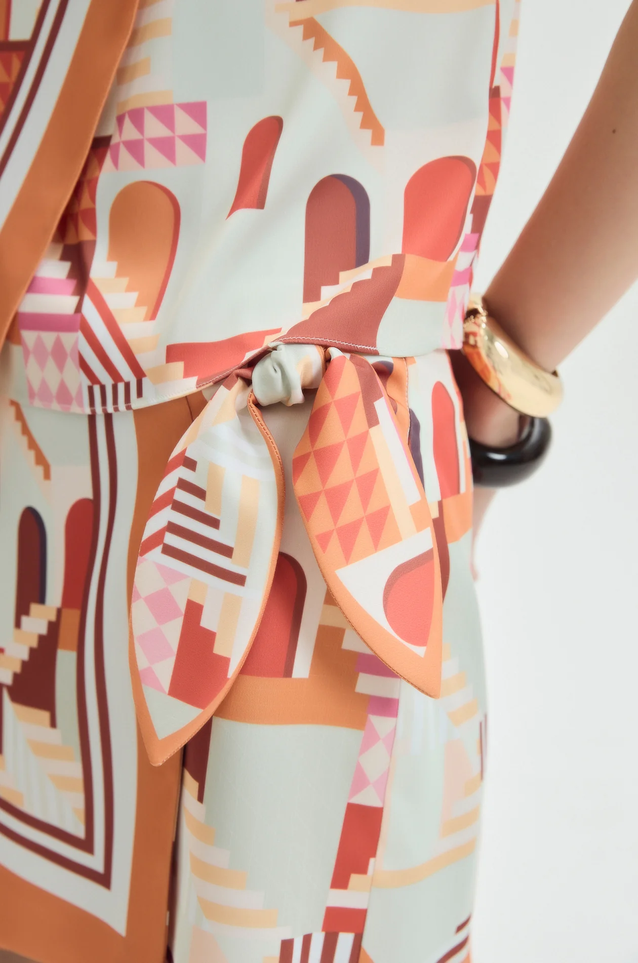 Terracotta Passage Scarf Skort - Image 4
