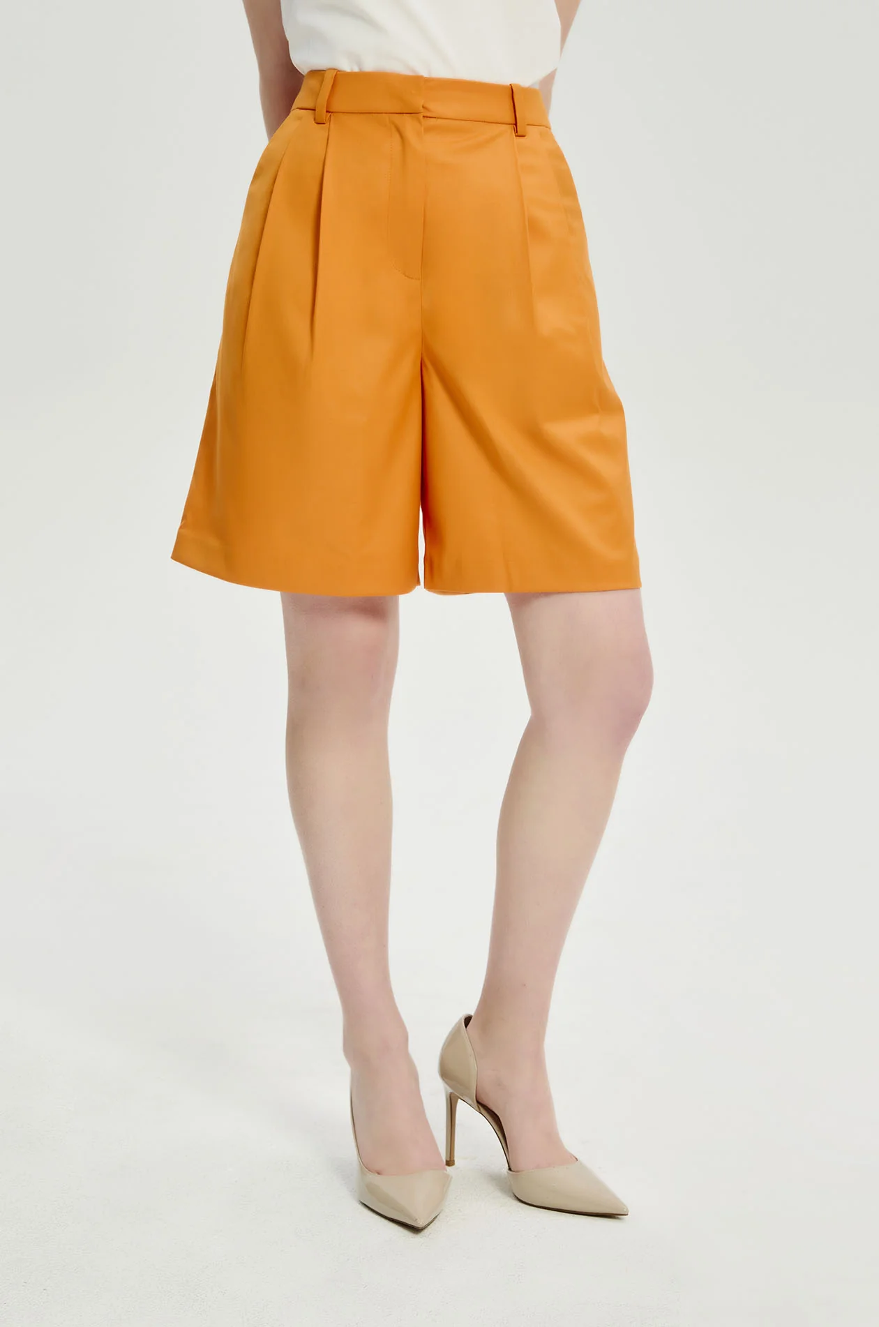 Pleated Bermuda Shorts - Image 2