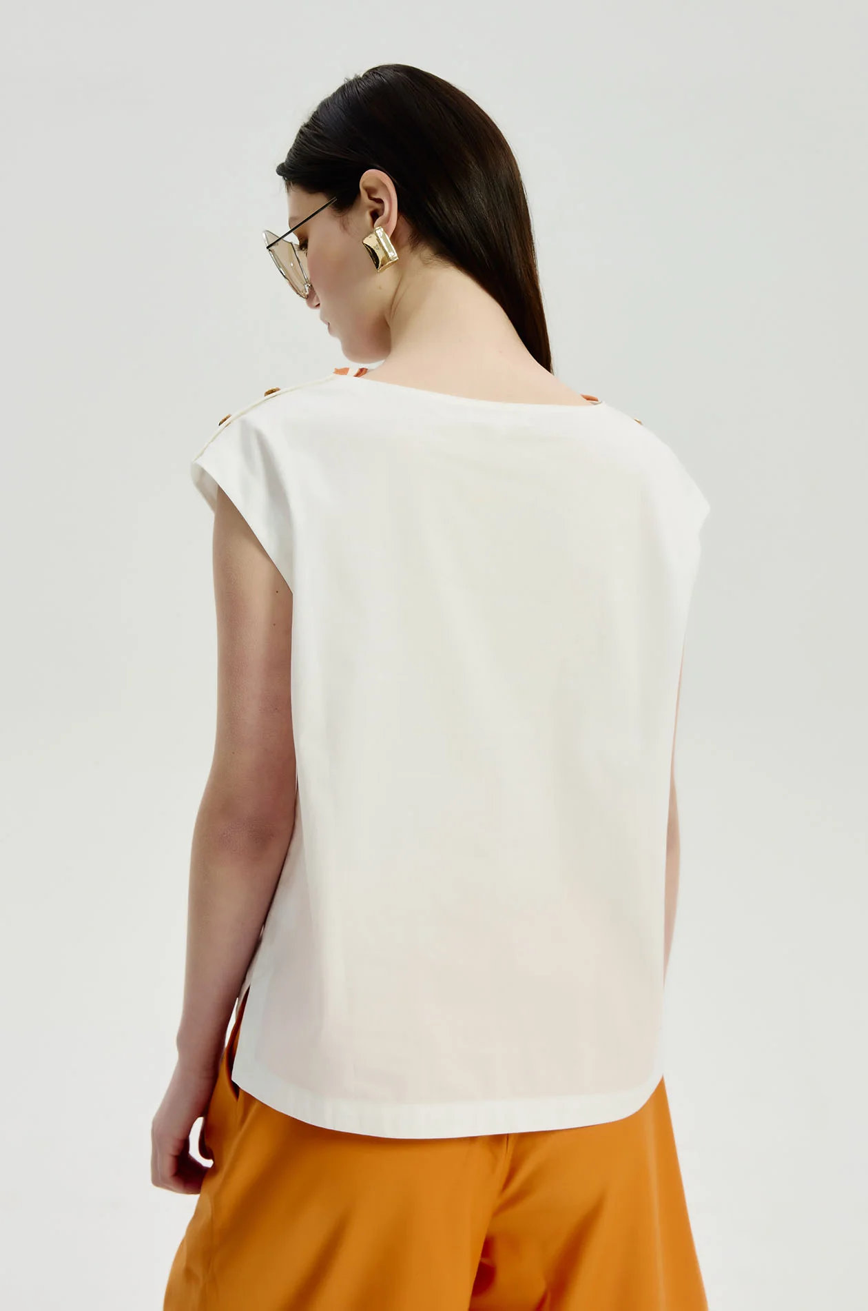 Asymmetric Top with Scarf Detail - Image 4