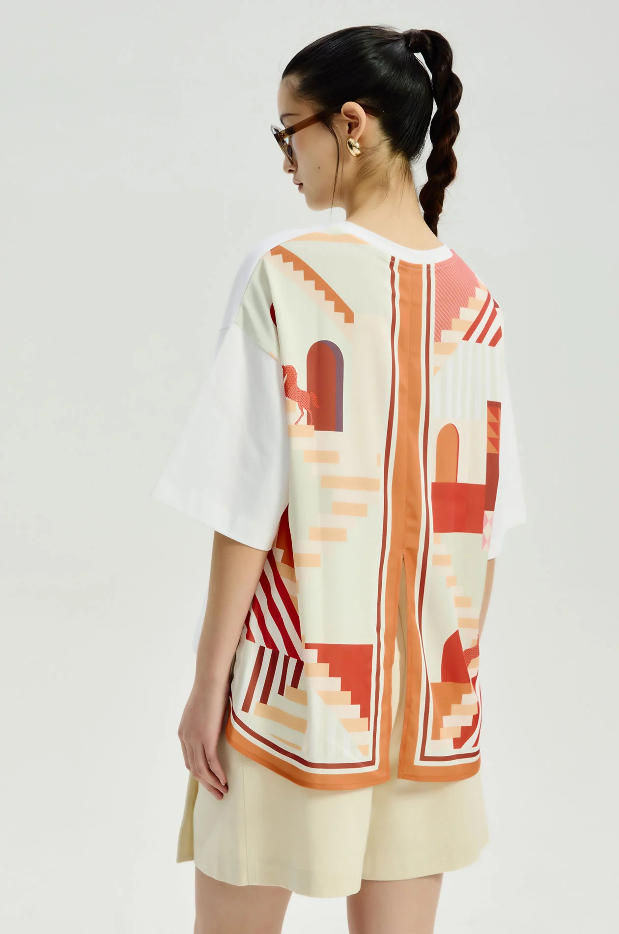 Hybrid T‑Shirt with Printed Back - Image 5