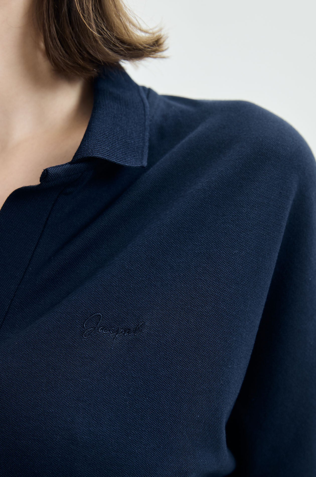 Lyocell‑Blend Piqué Polo Shirt - Image 8