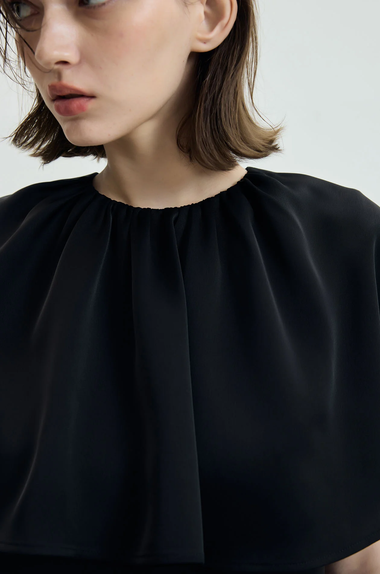 Flutter‑Cape Shift Mini Dress - Image 4