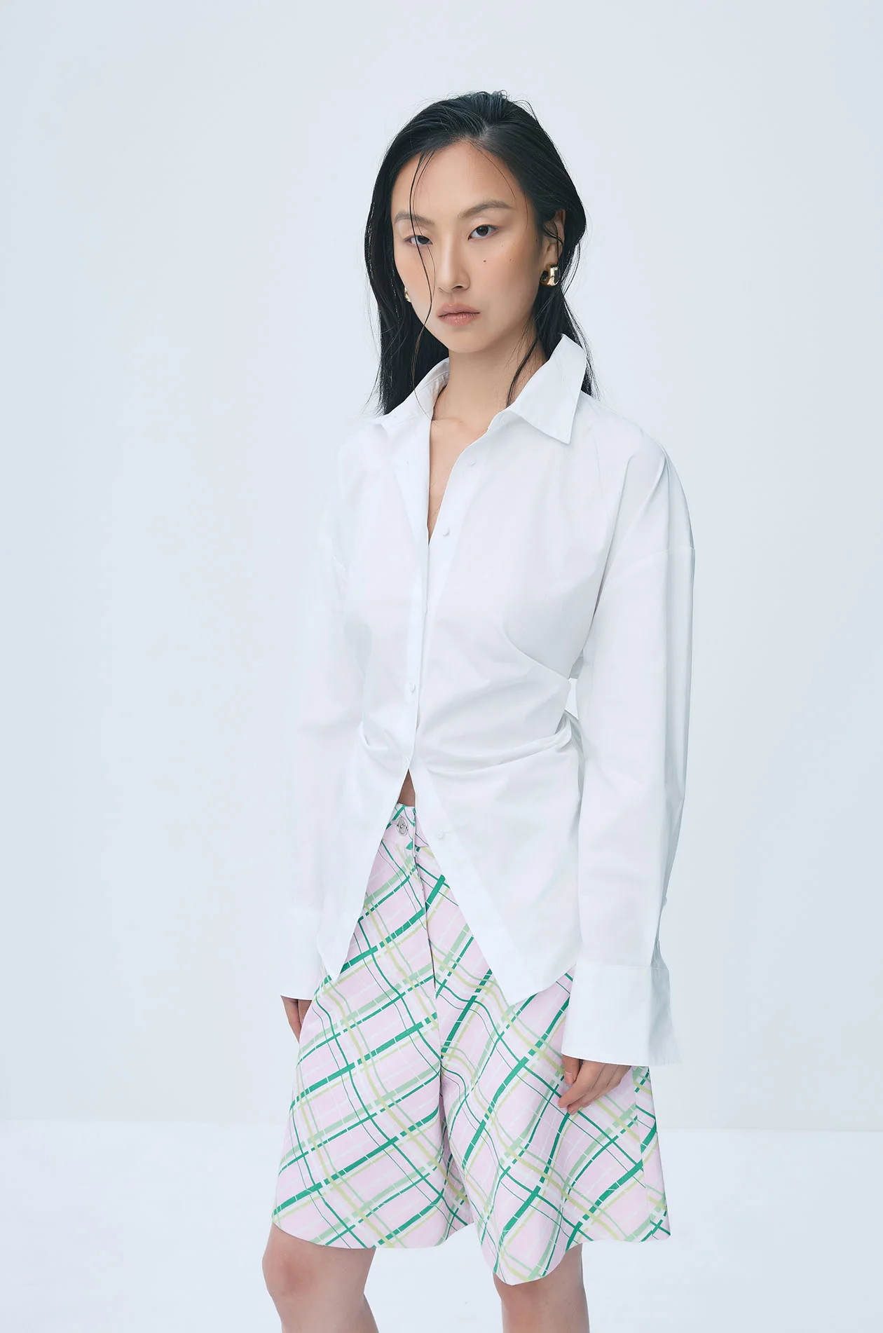 Tie-Back Cotton Shirt - Image 7