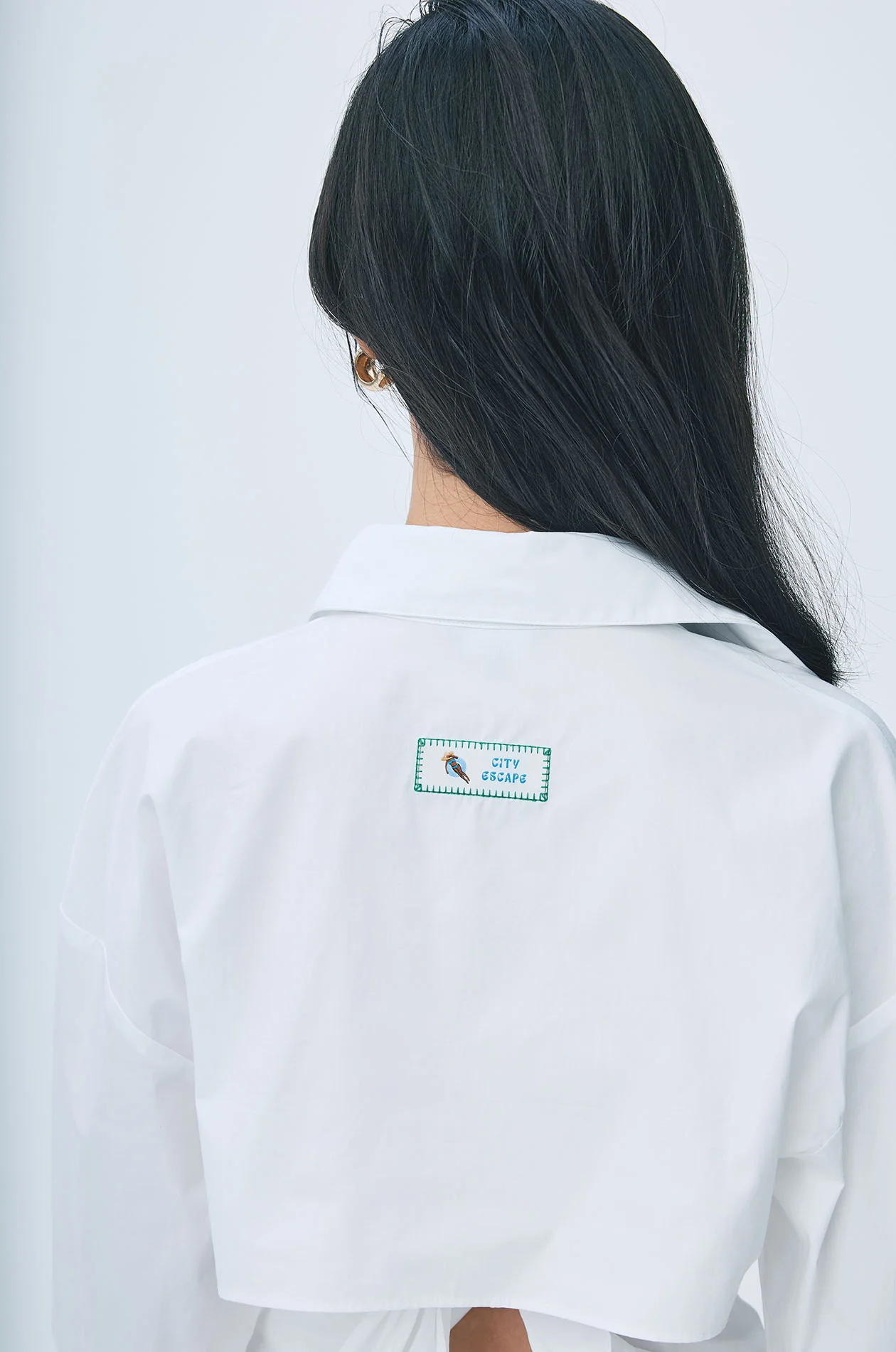 Tie-Back Cotton Shirt - Image 9