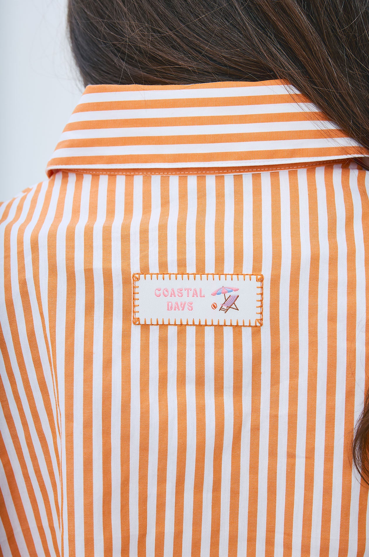 Striped Tie-Back Cotton Shirt - Image 4