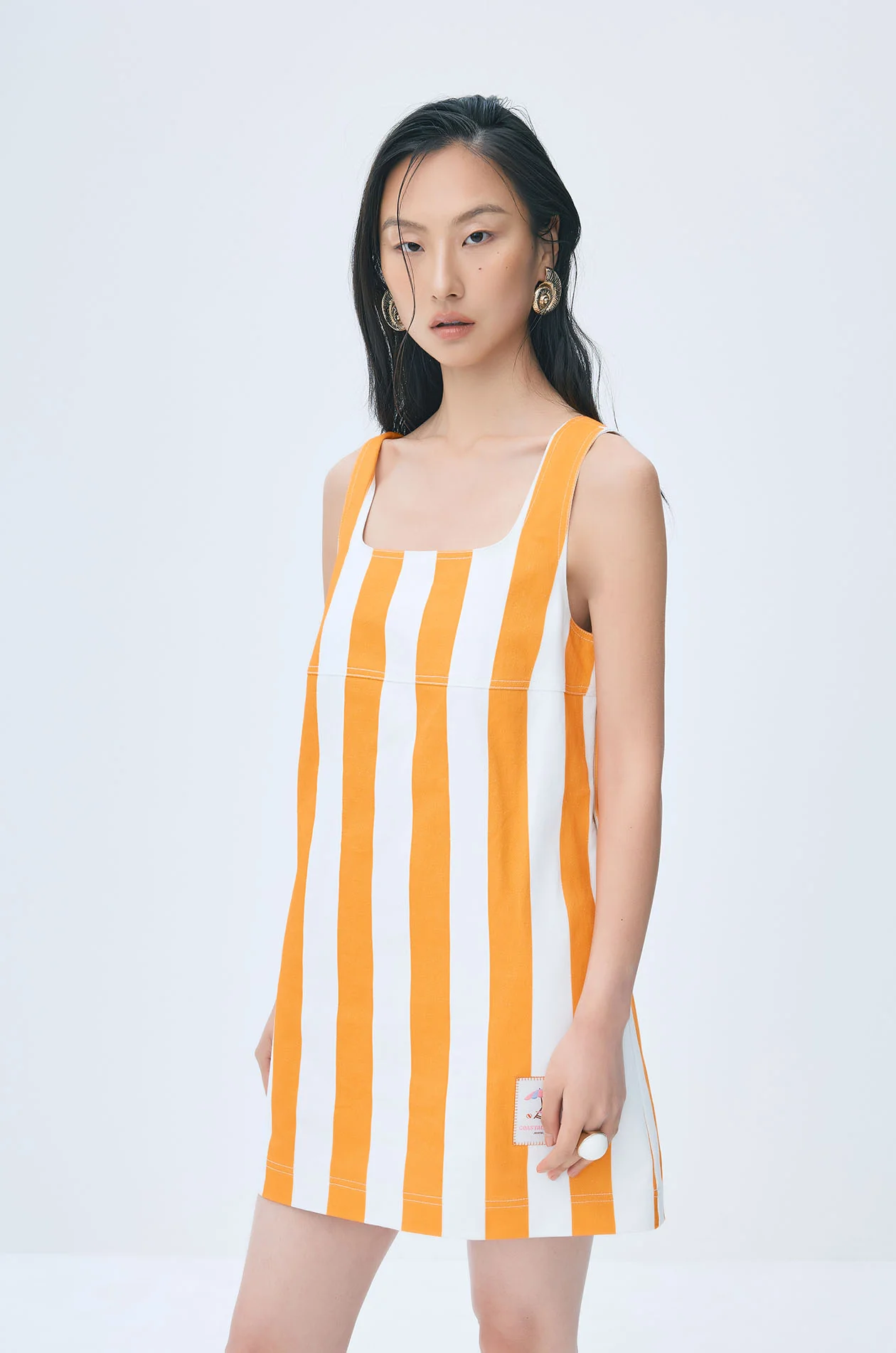 Striped Mini Dress - Image 10