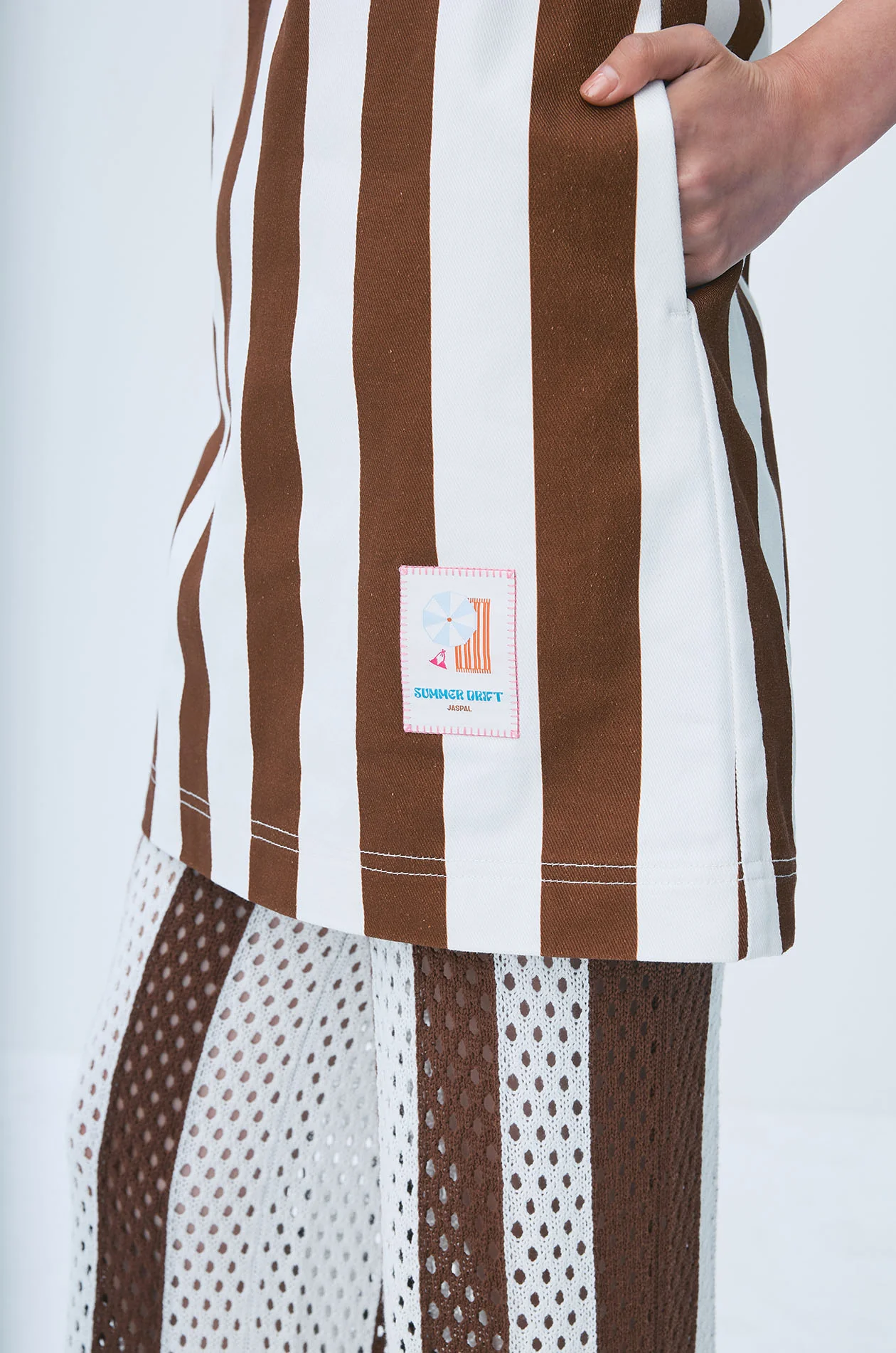 Striped Mini Dress - Image 3