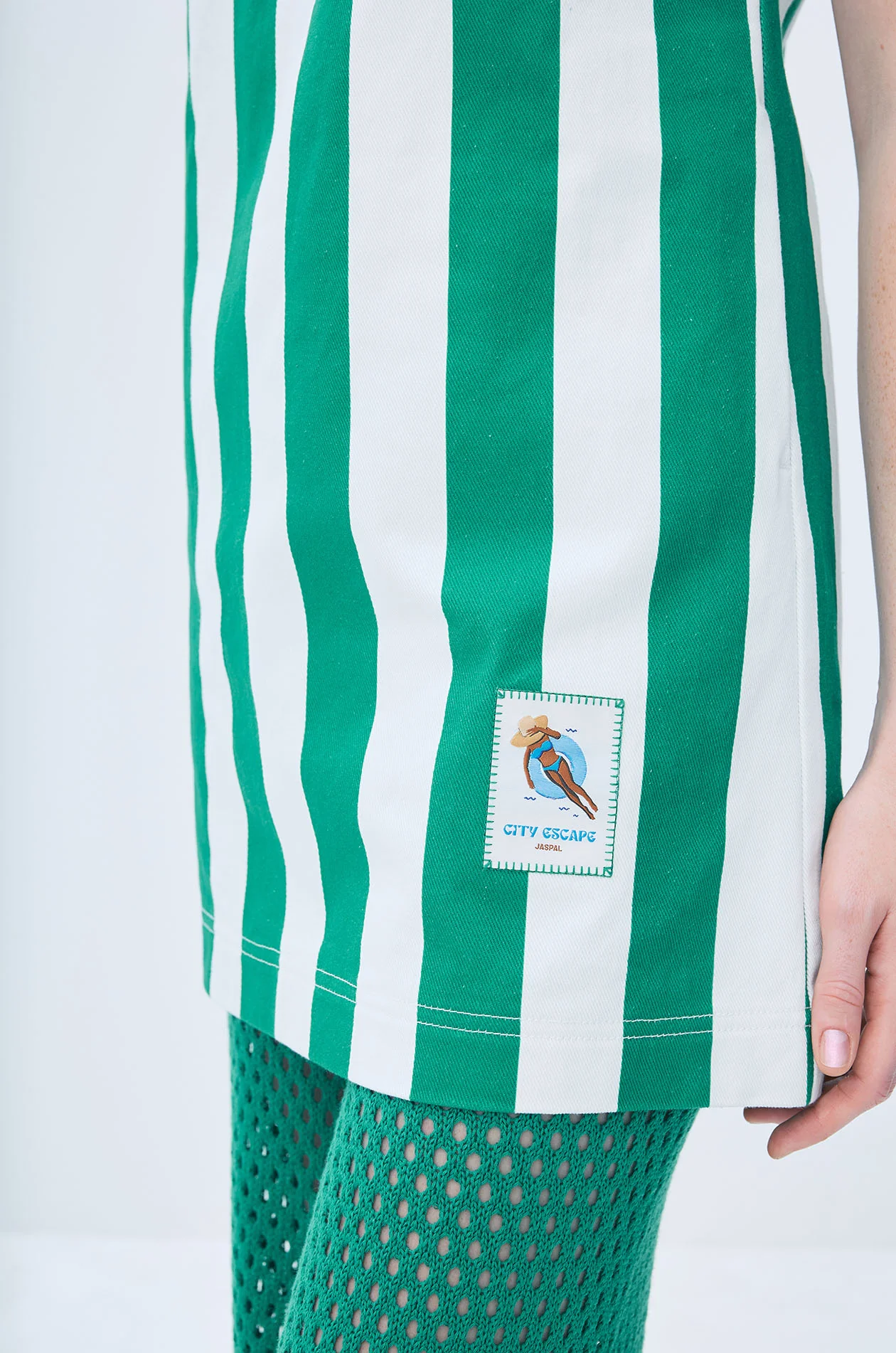 Striped Mini Dress - Image 7
