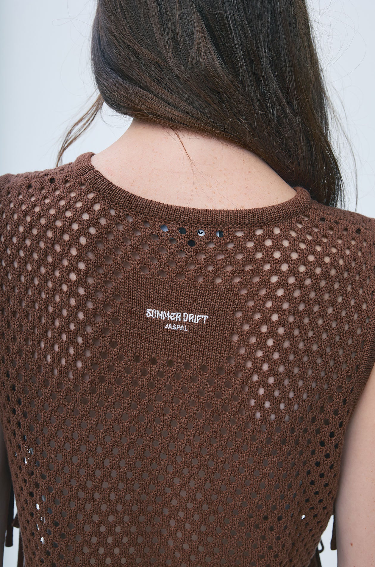 Openwork Knit Crop Top - Image 4