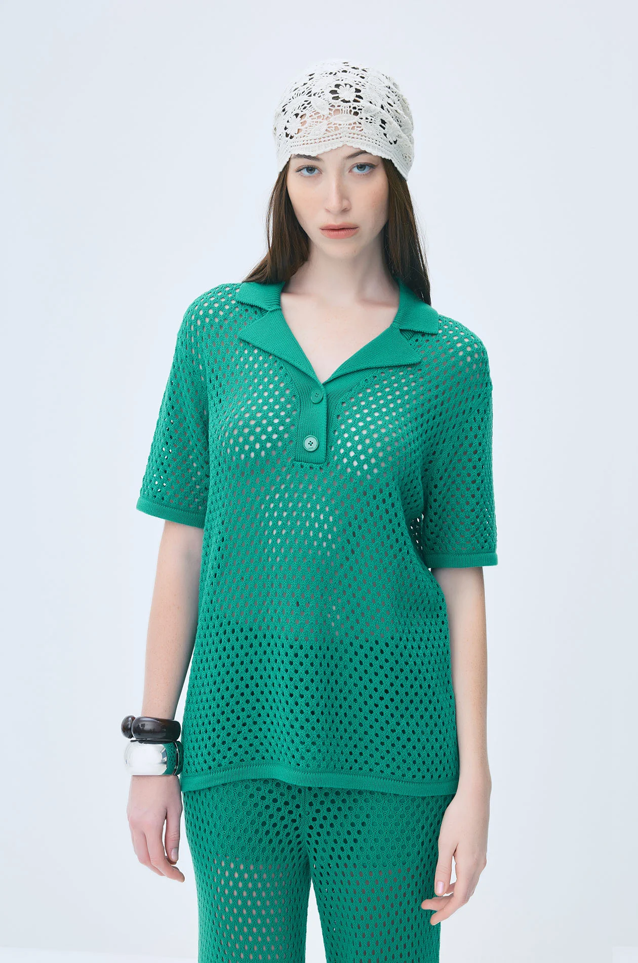 Openwork Knit Tunic - Image 2
