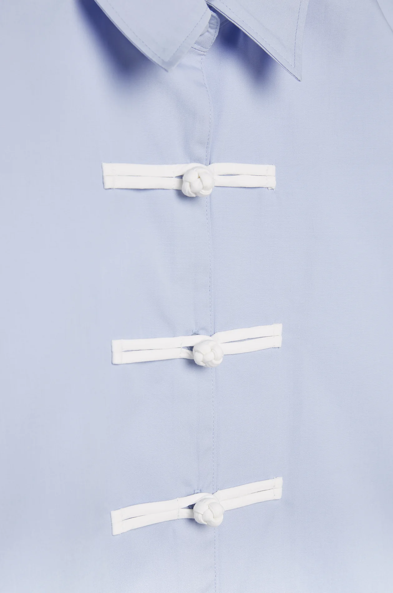 Chinese‑Inspired Cropped Shirt - Image 2