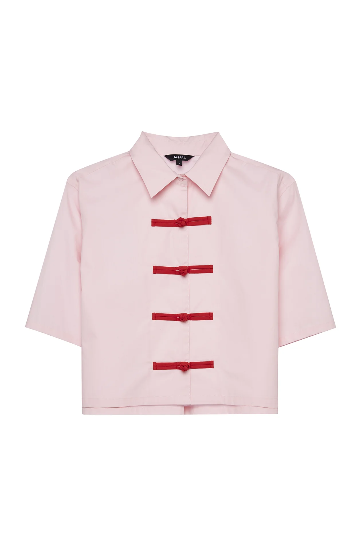 Chinese‑Inspired Cropped Shirt - Image 4