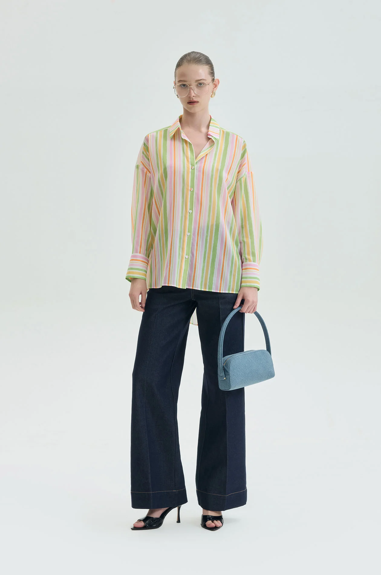 Summer Stripe Oversized Shirt