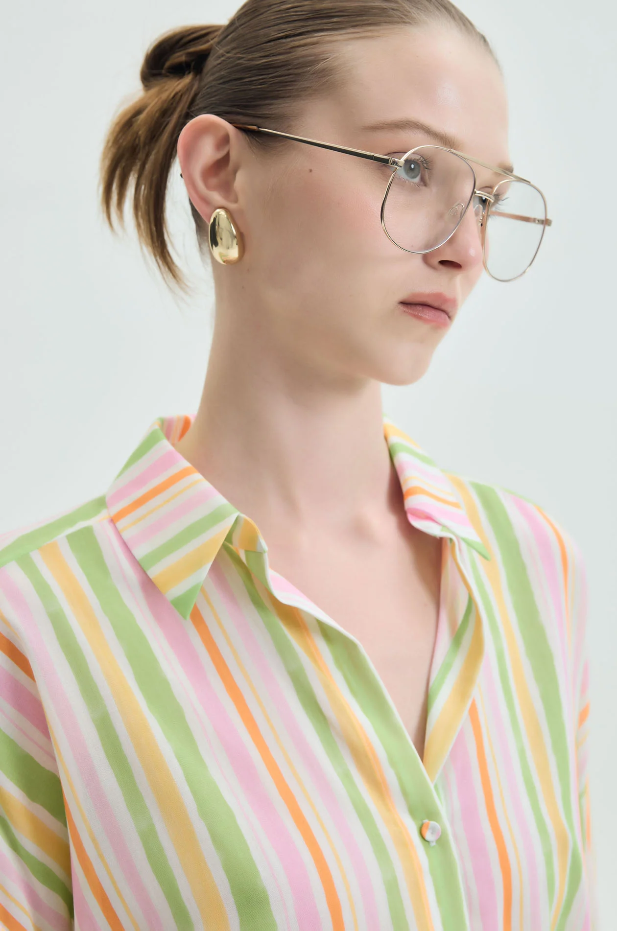 Summer Stripe Oversized Shirt - Image 3
