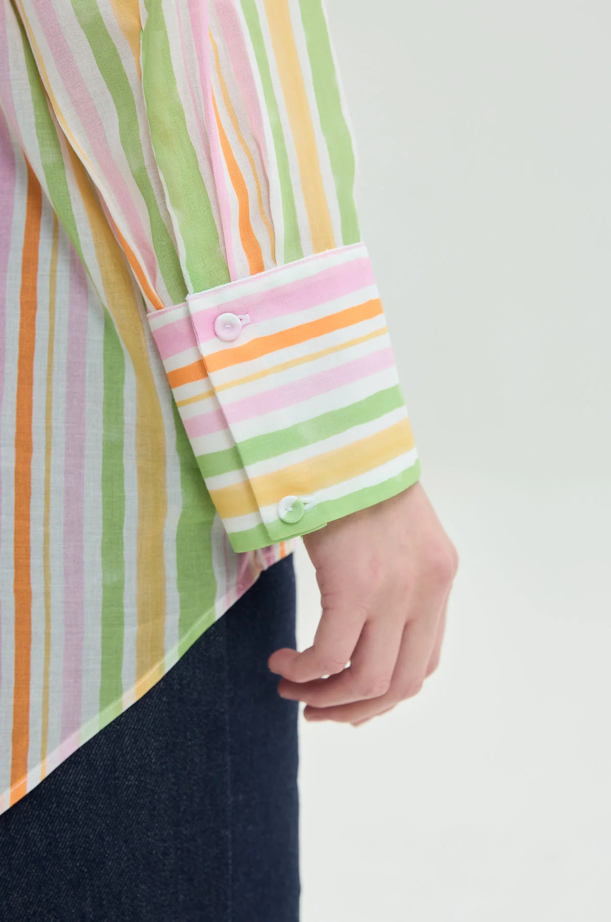 Summer Stripe Oversized Shirt - Image 4
