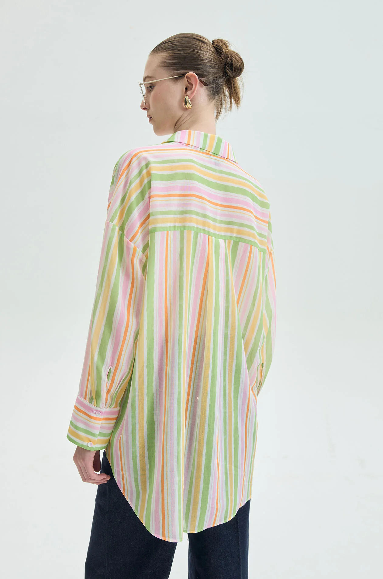 Summer Stripe Oversized Shirt - Image 5