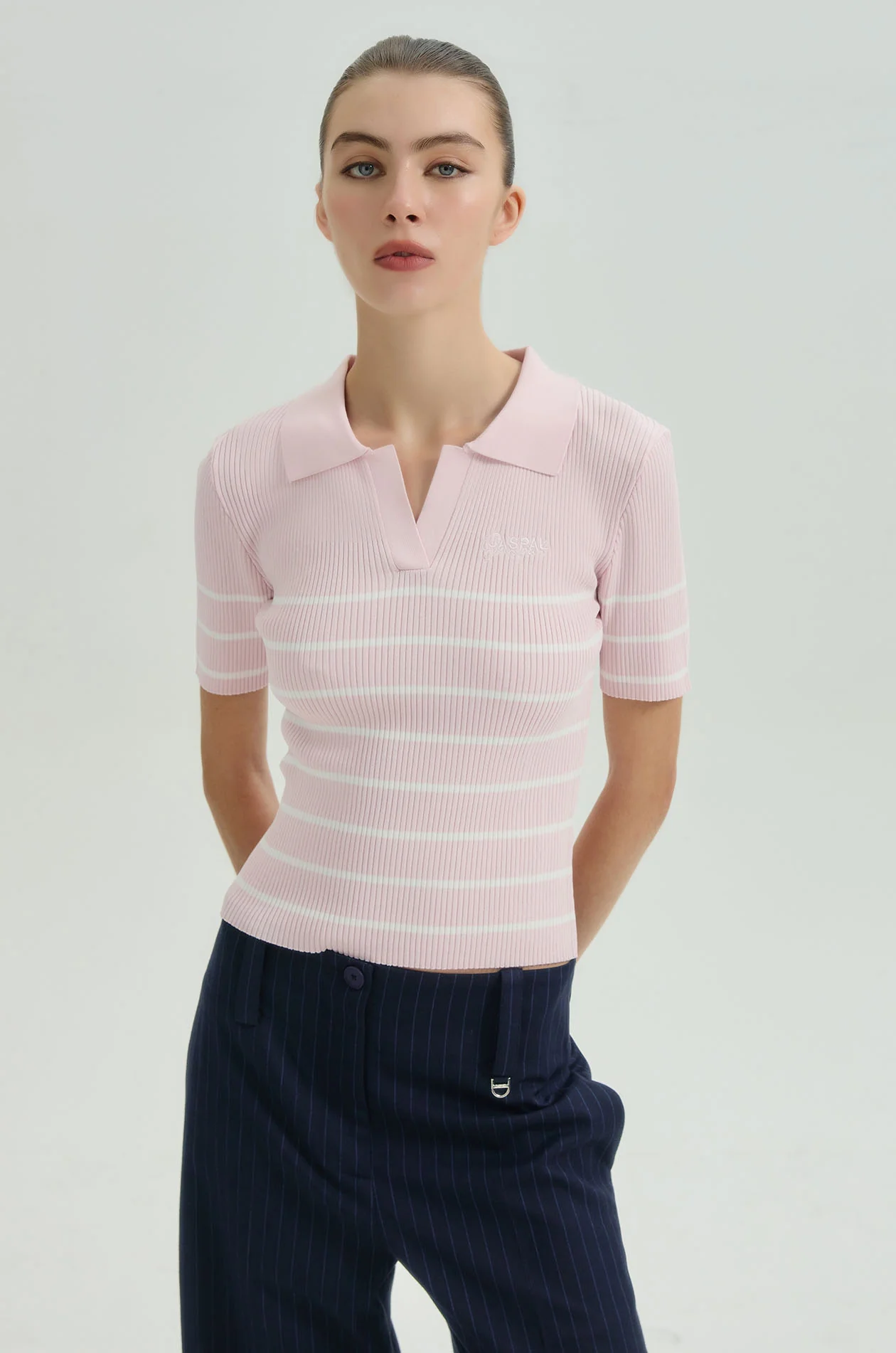 Striped Fitted Polo Shirt - Image 10