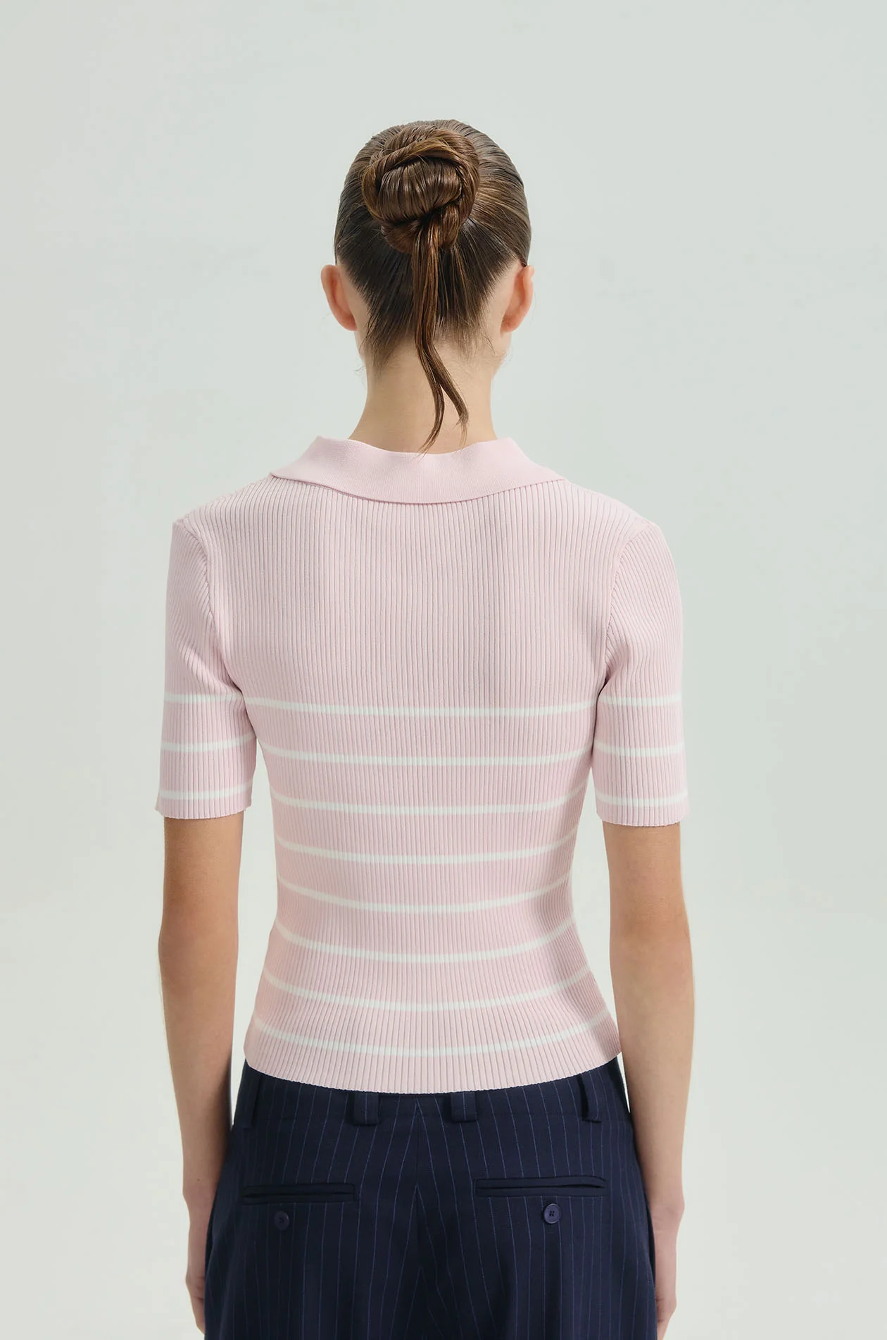 Striped Fitted Polo Shirt - Image 13