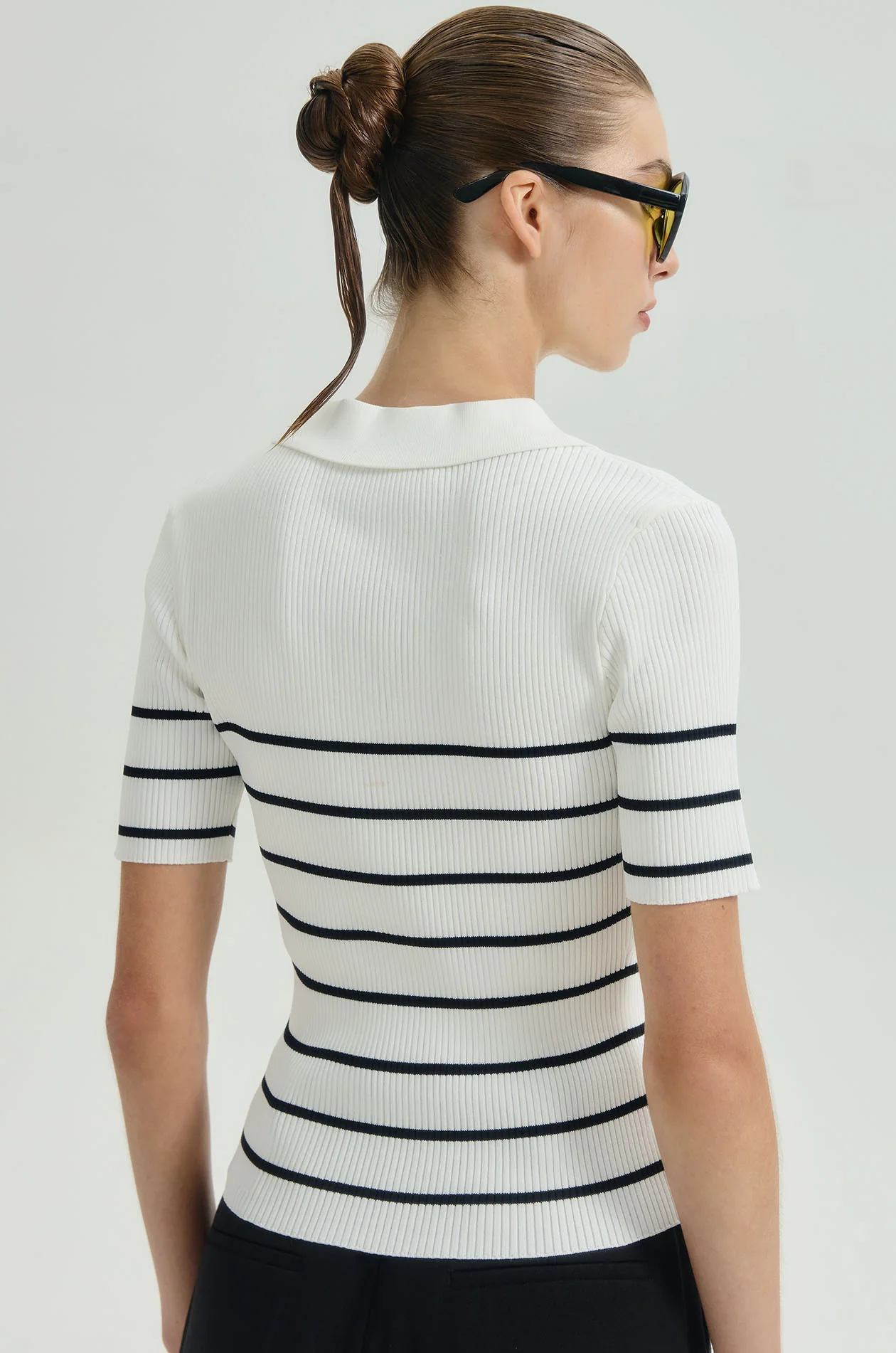 Striped Fitted Polo Shirt - Image 17