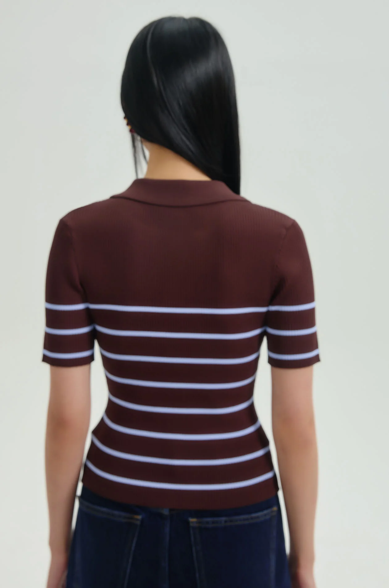 Striped Fitted Polo Shirt - Image 8