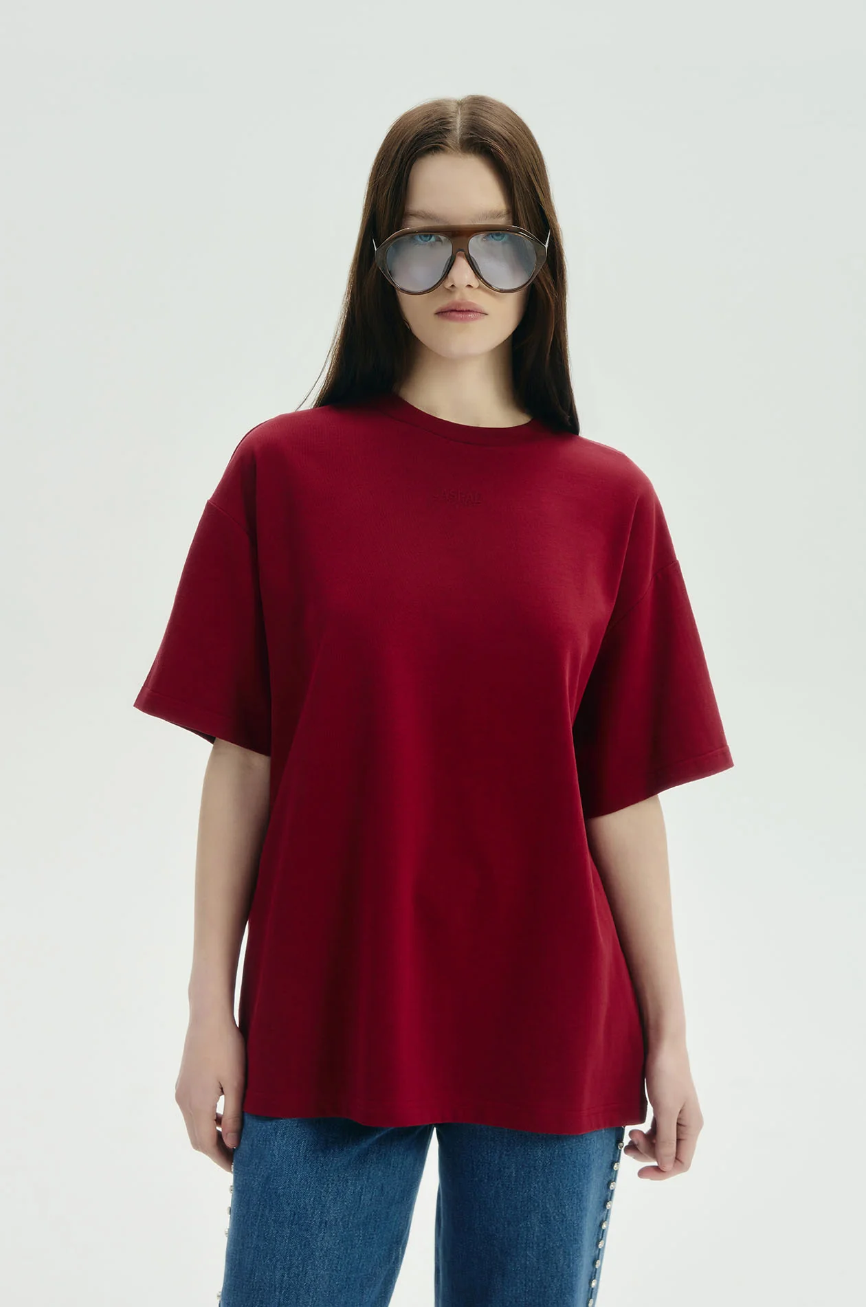 Embossed Logo Oversized T-Shirt - Image 6