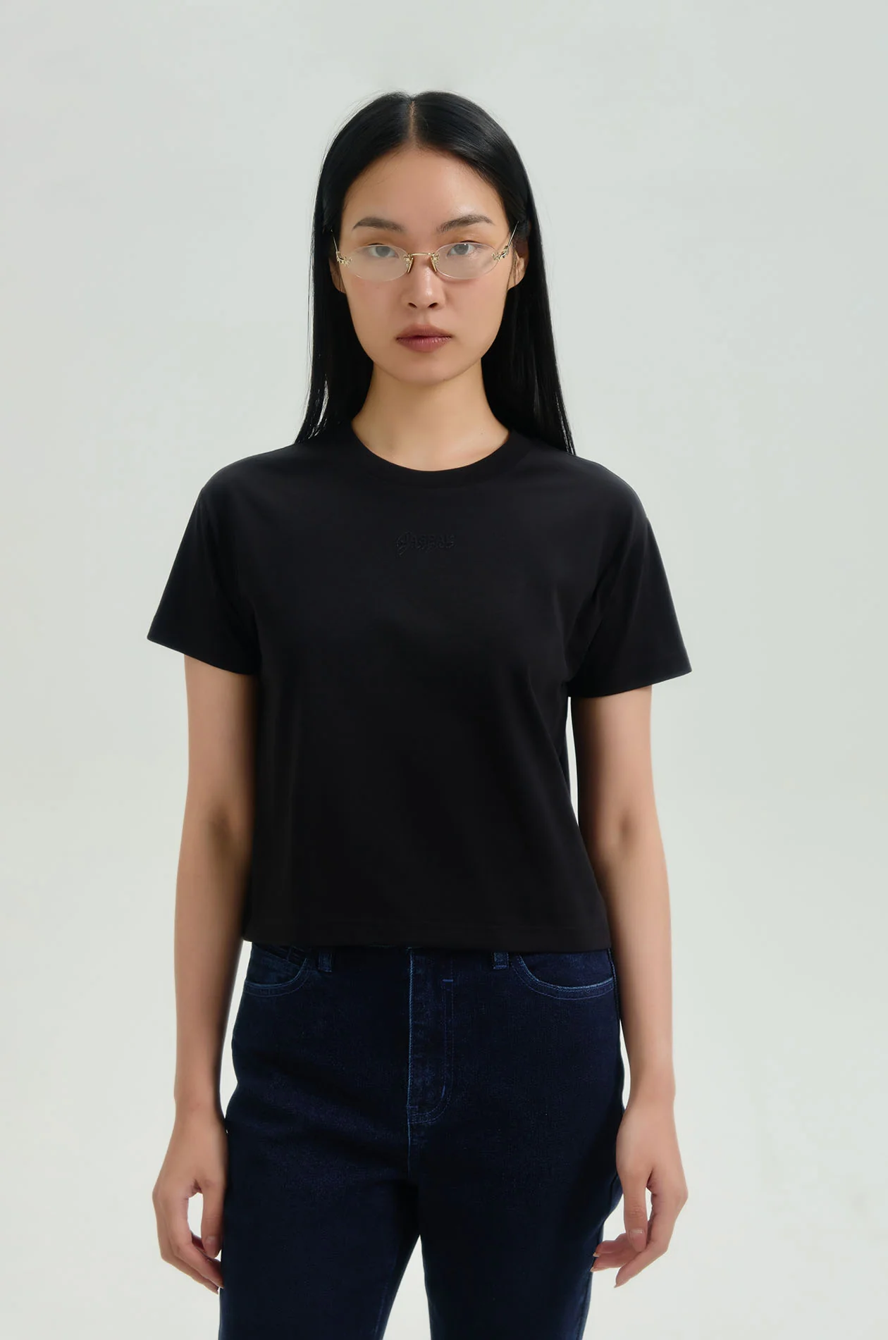 Embossed Logo Cropped T-Shirt - Image 2