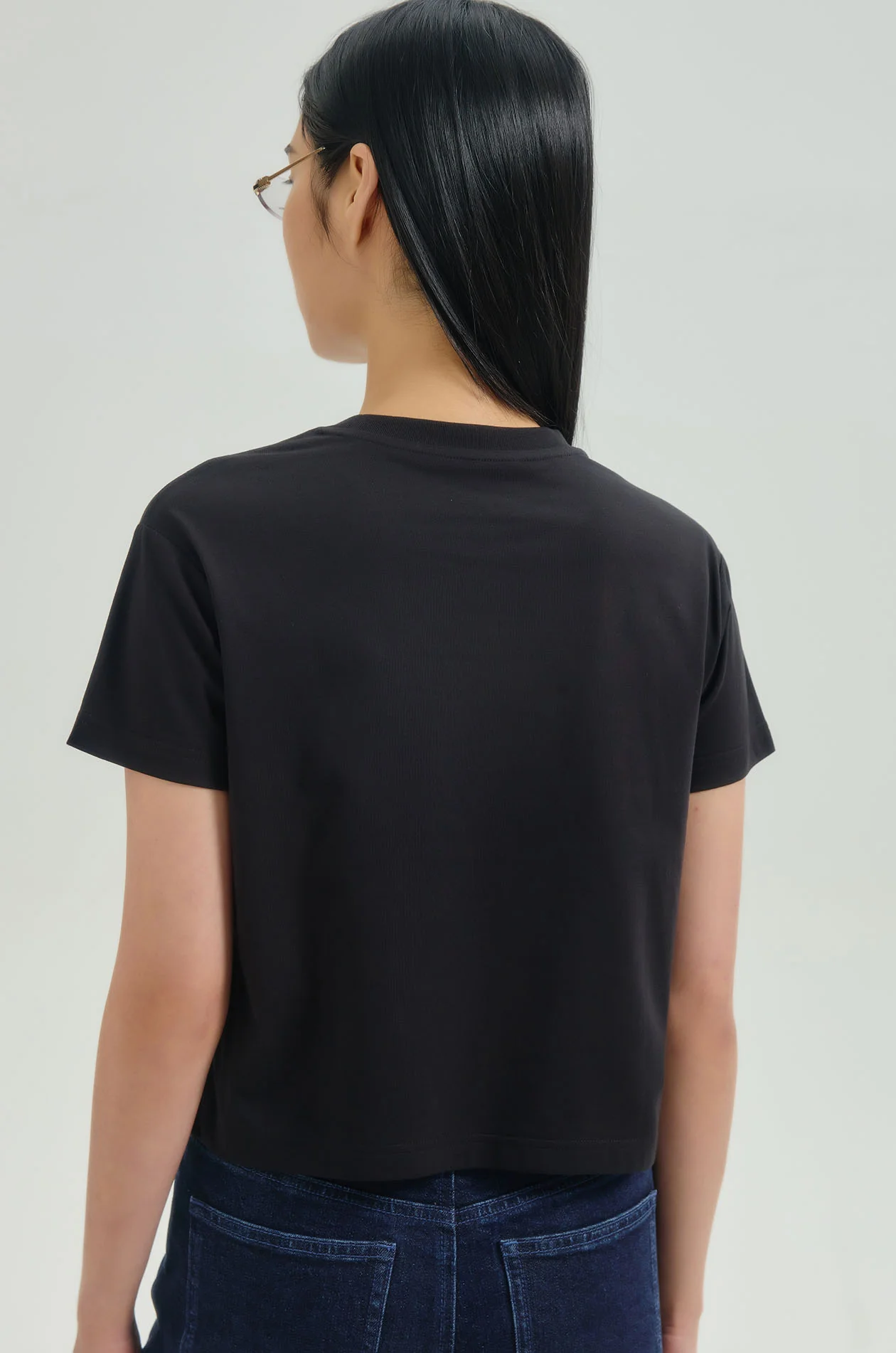 Embossed Logo Cropped T-Shirt - Image 4