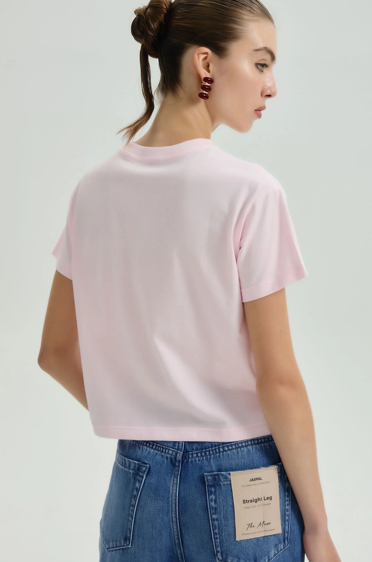 Embossed Logo Cropped T-Shirt - Image 8