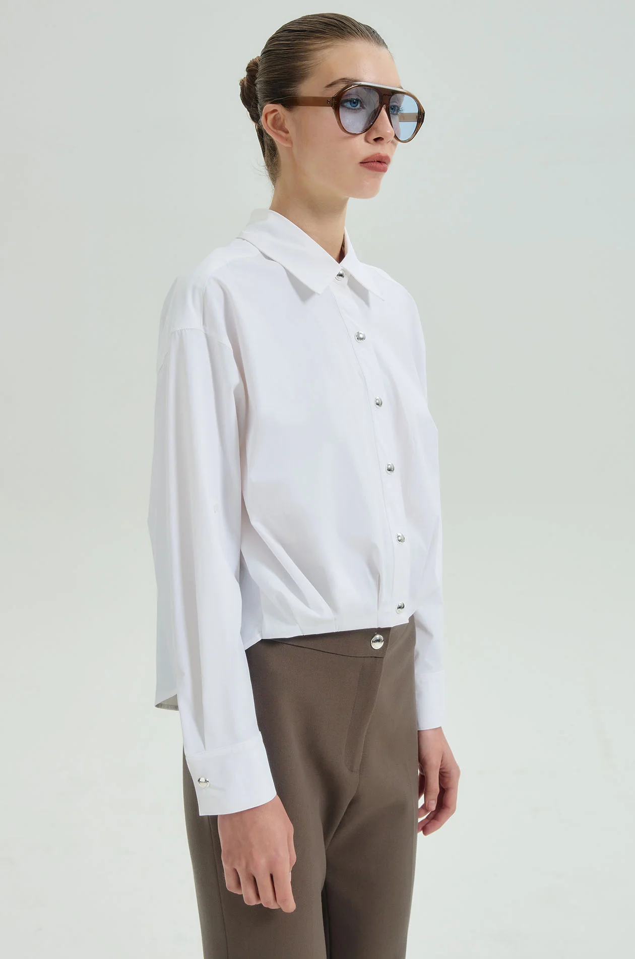 Fold-Back Detailing Shirt - Image 7