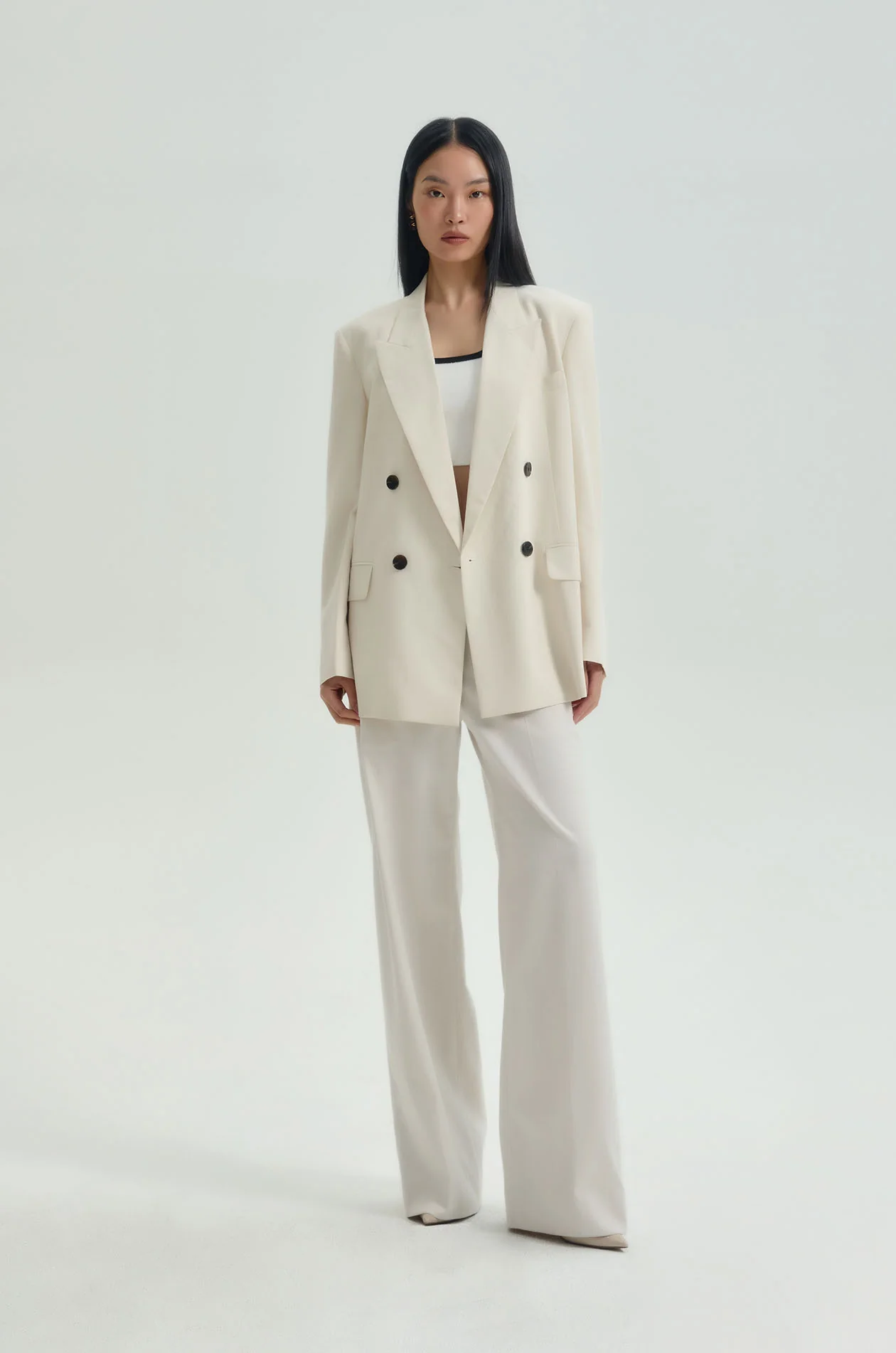 Chunky Waist Suit Pants