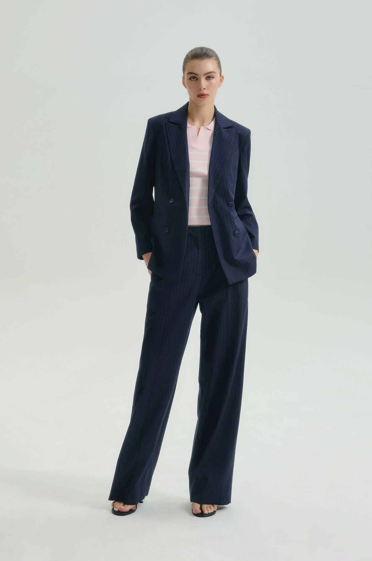 Chunky Waist Suit Pants - Image 11