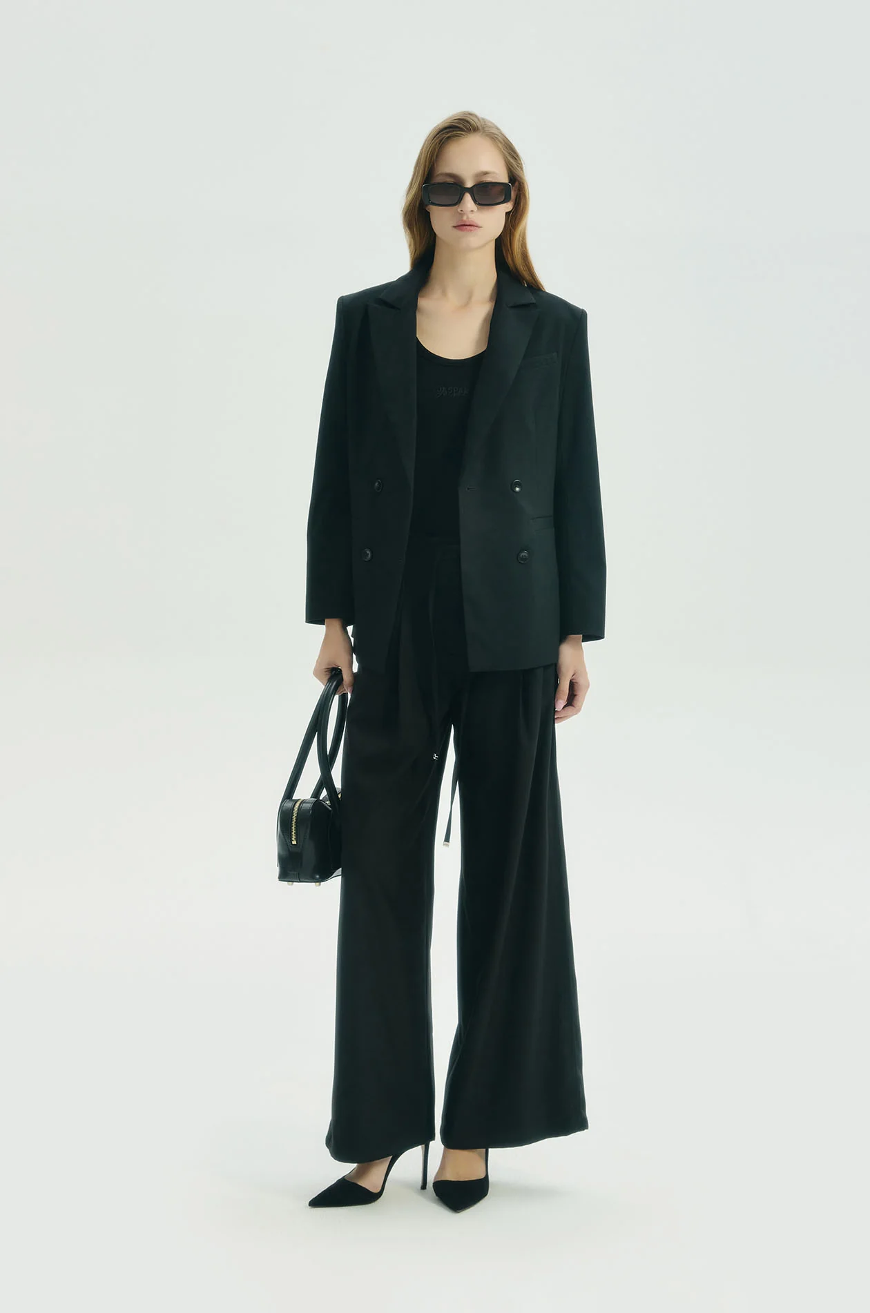 Wide Leg Pleated Pants