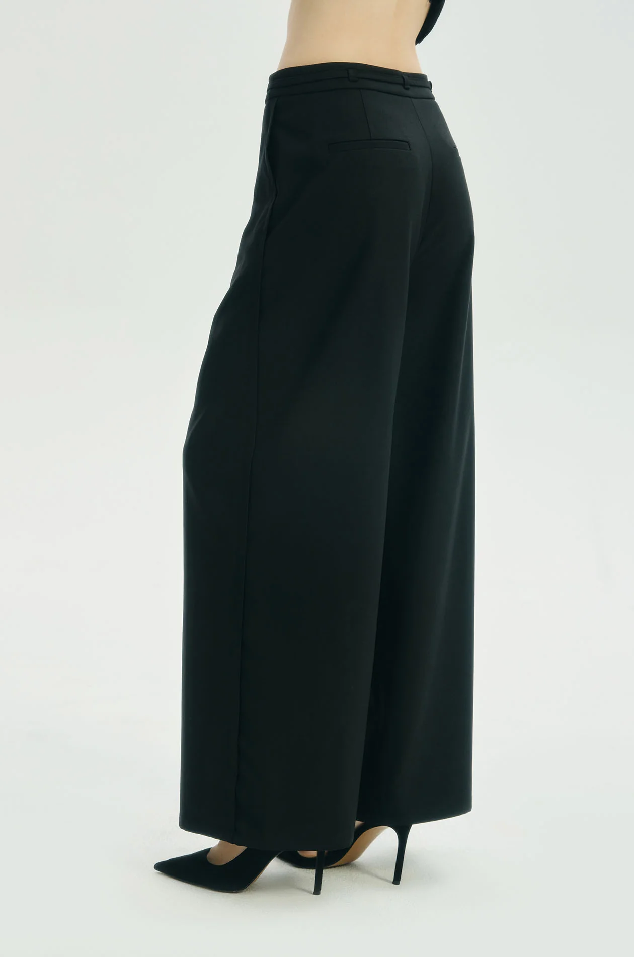 Wide Leg Pleated Pants - Image 5