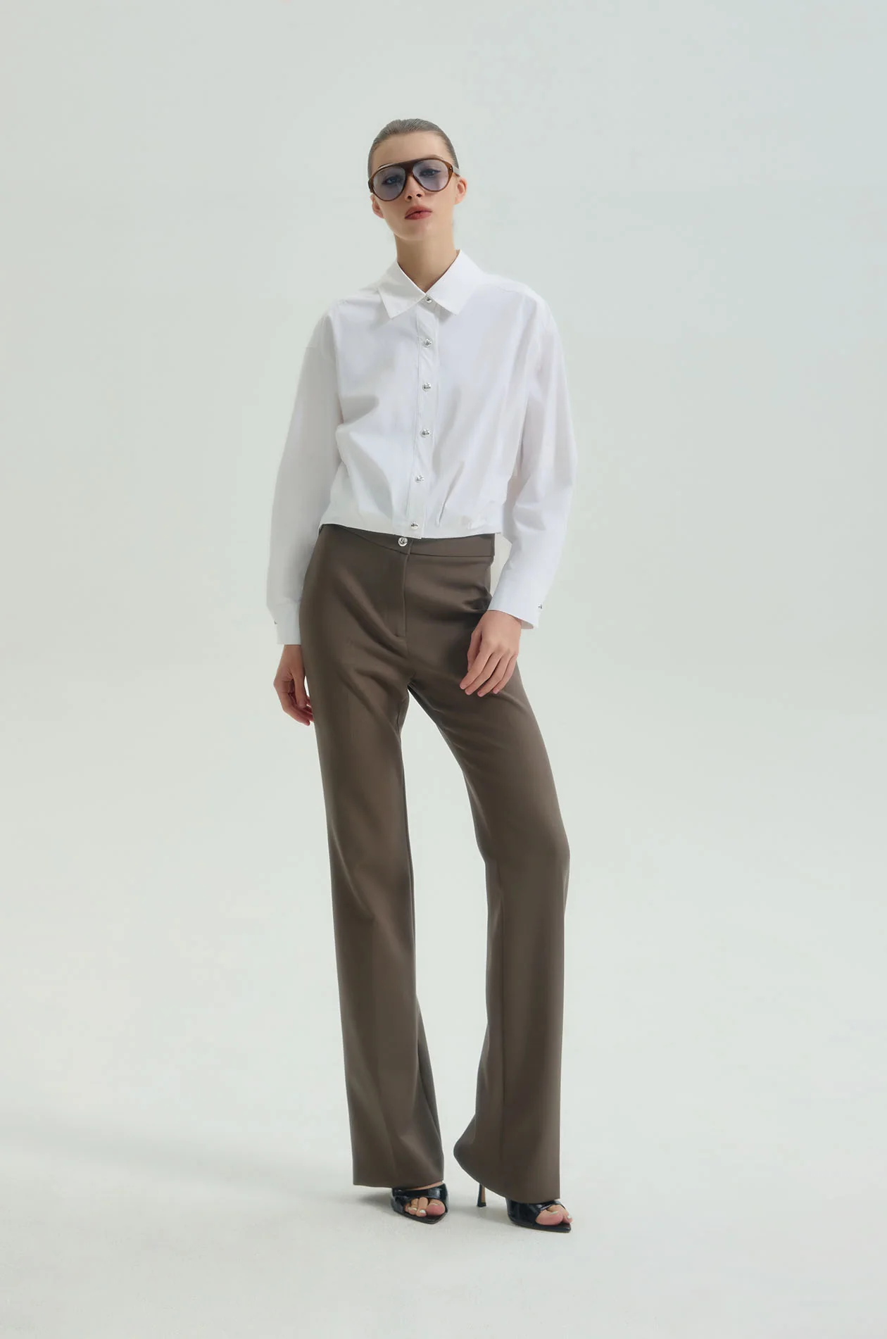Slim-Fit Flared Pants - Image 10
