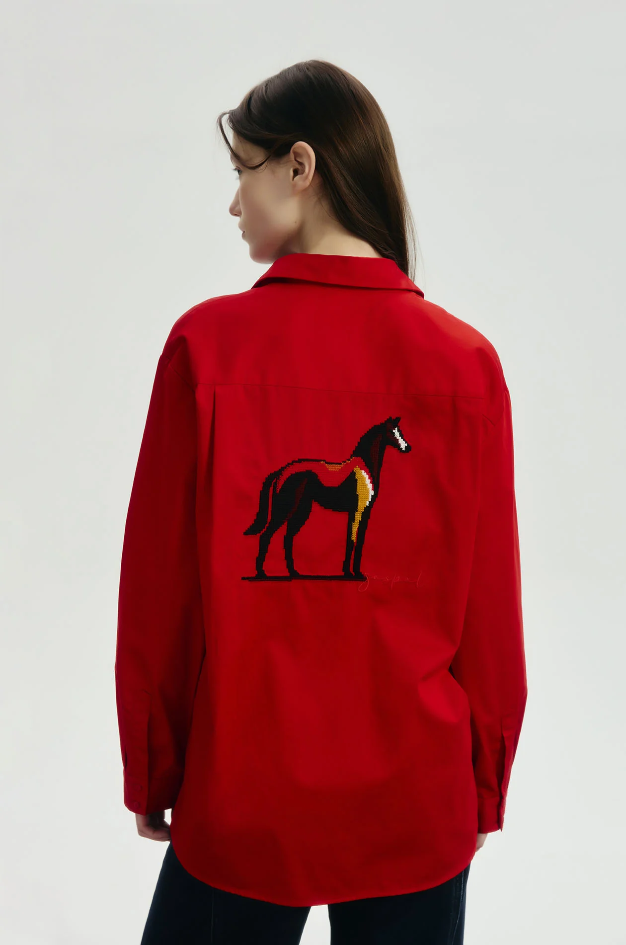 Auspicious Horse Embroidered Shirt - Image 4