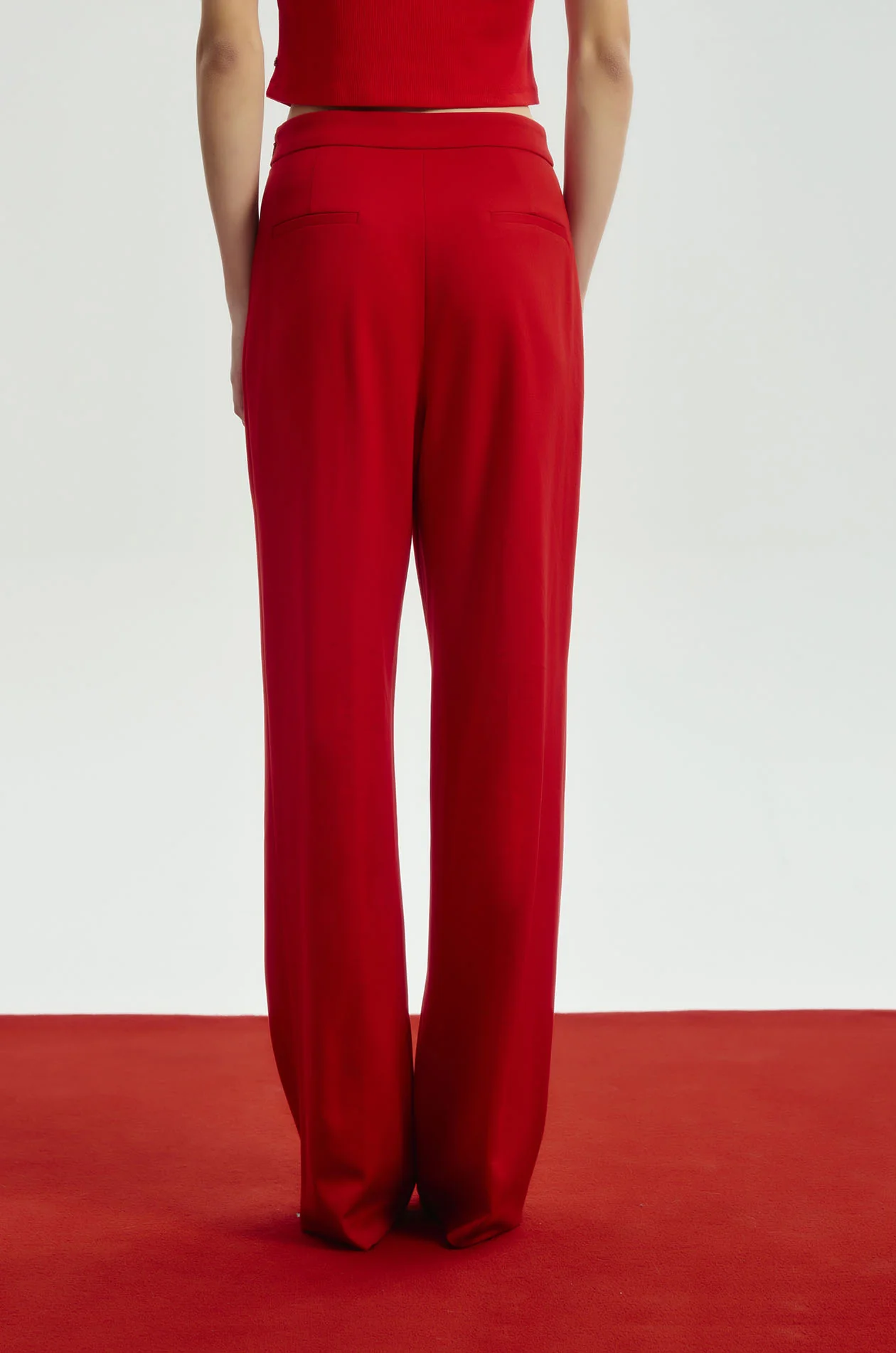 Straight Leg Creased Pants - Image 5