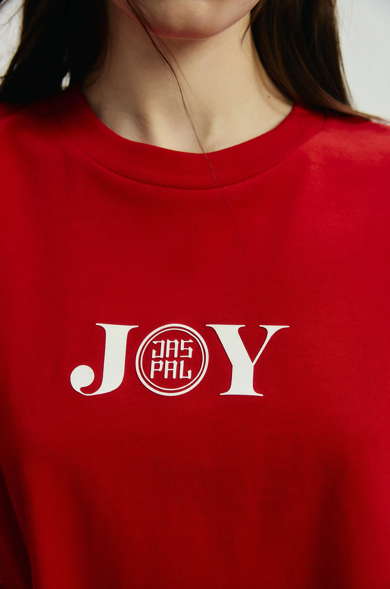 Letter Oversized Cropped T-Shirt - Image 3