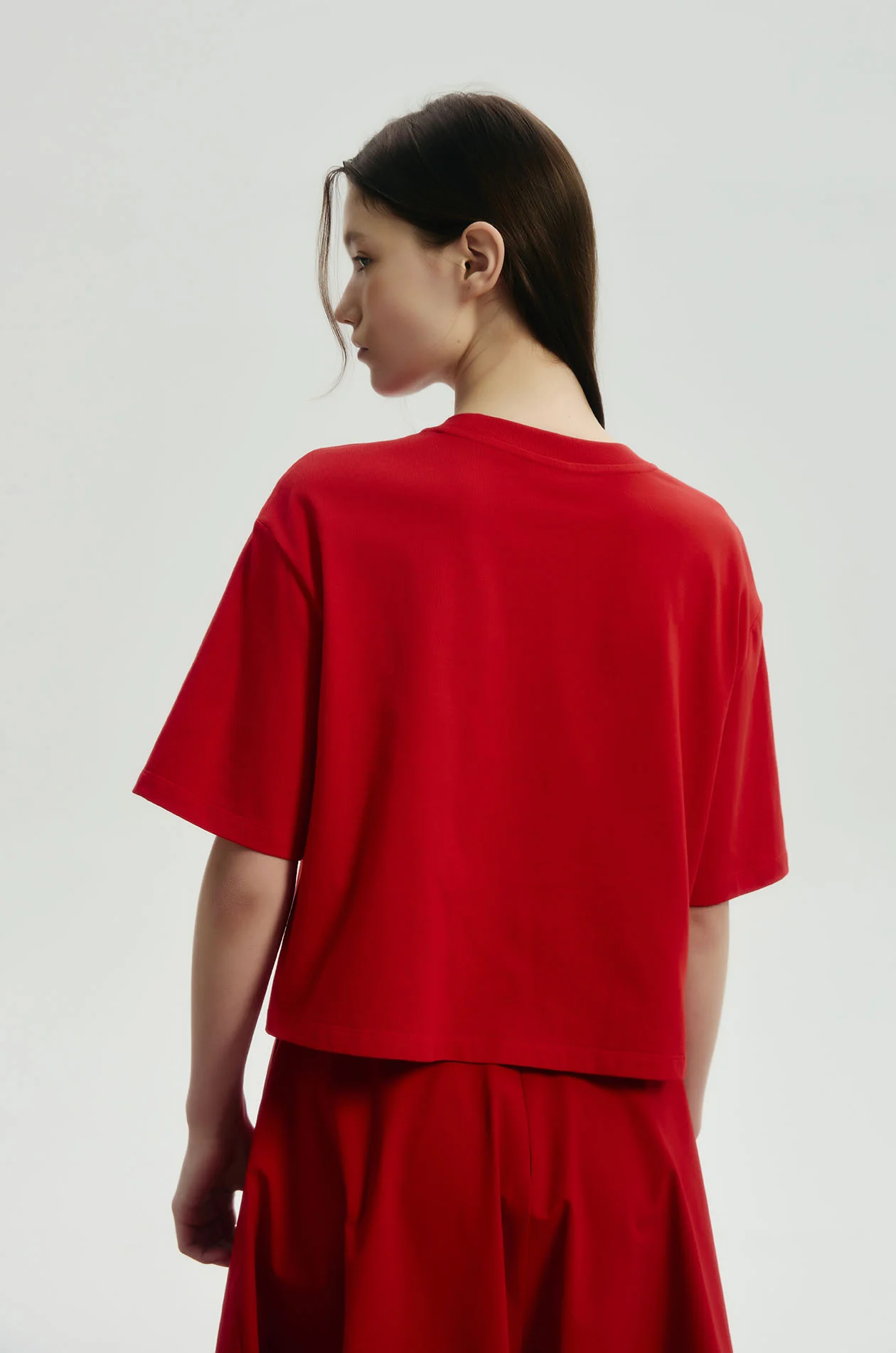 Letter Oversized Cropped T-Shirt - Image 4