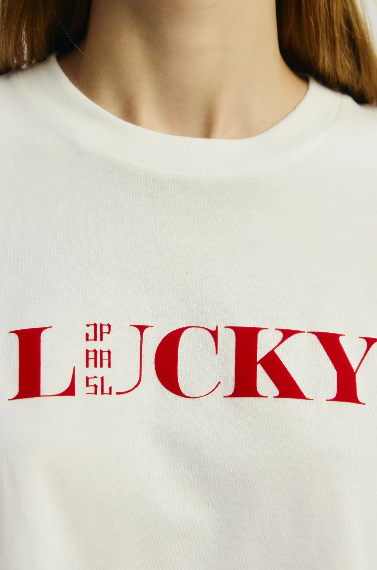Letter Oversized Cropped T-Shirt - Image 7