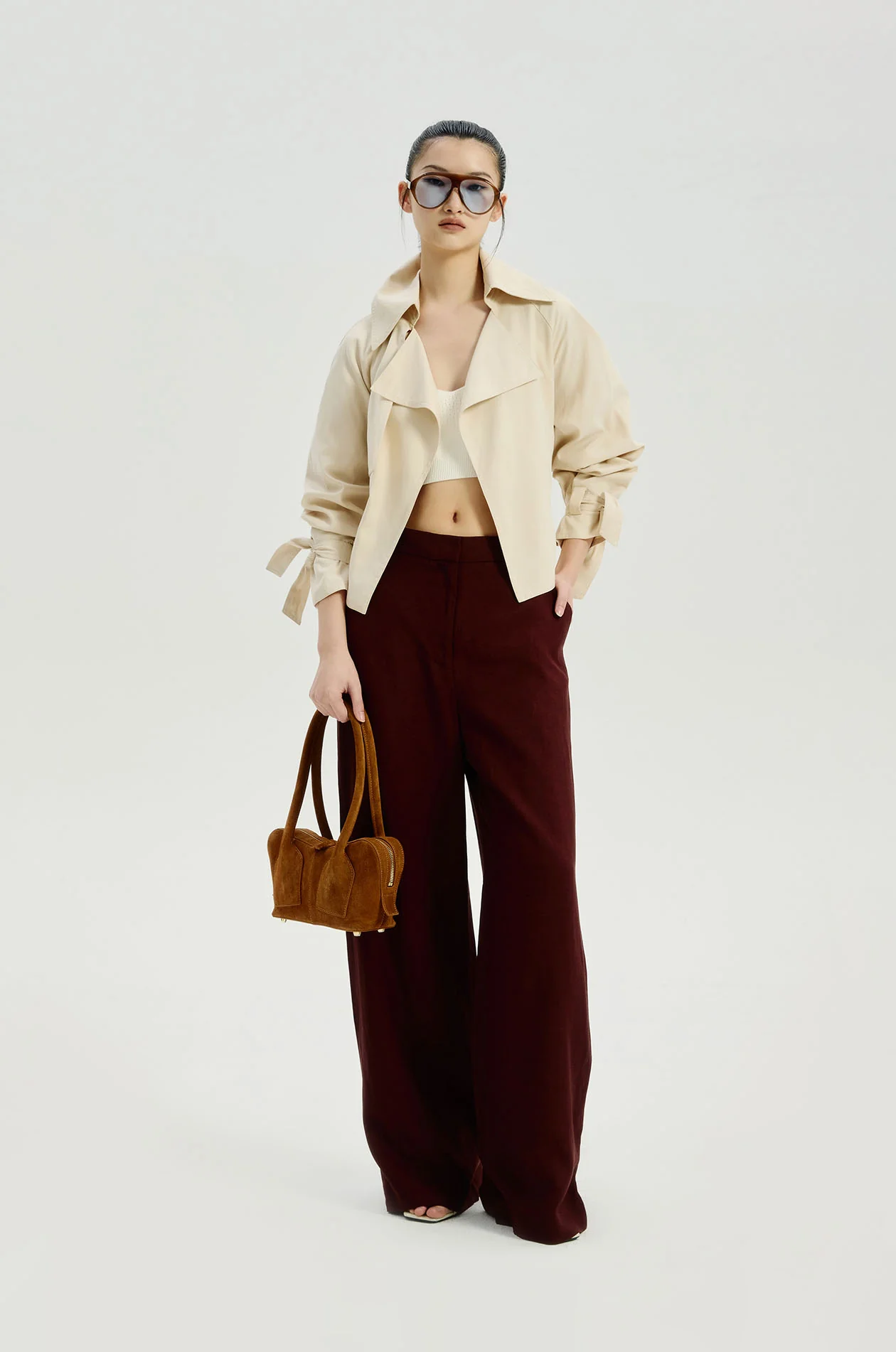 Cropped Trench Coat