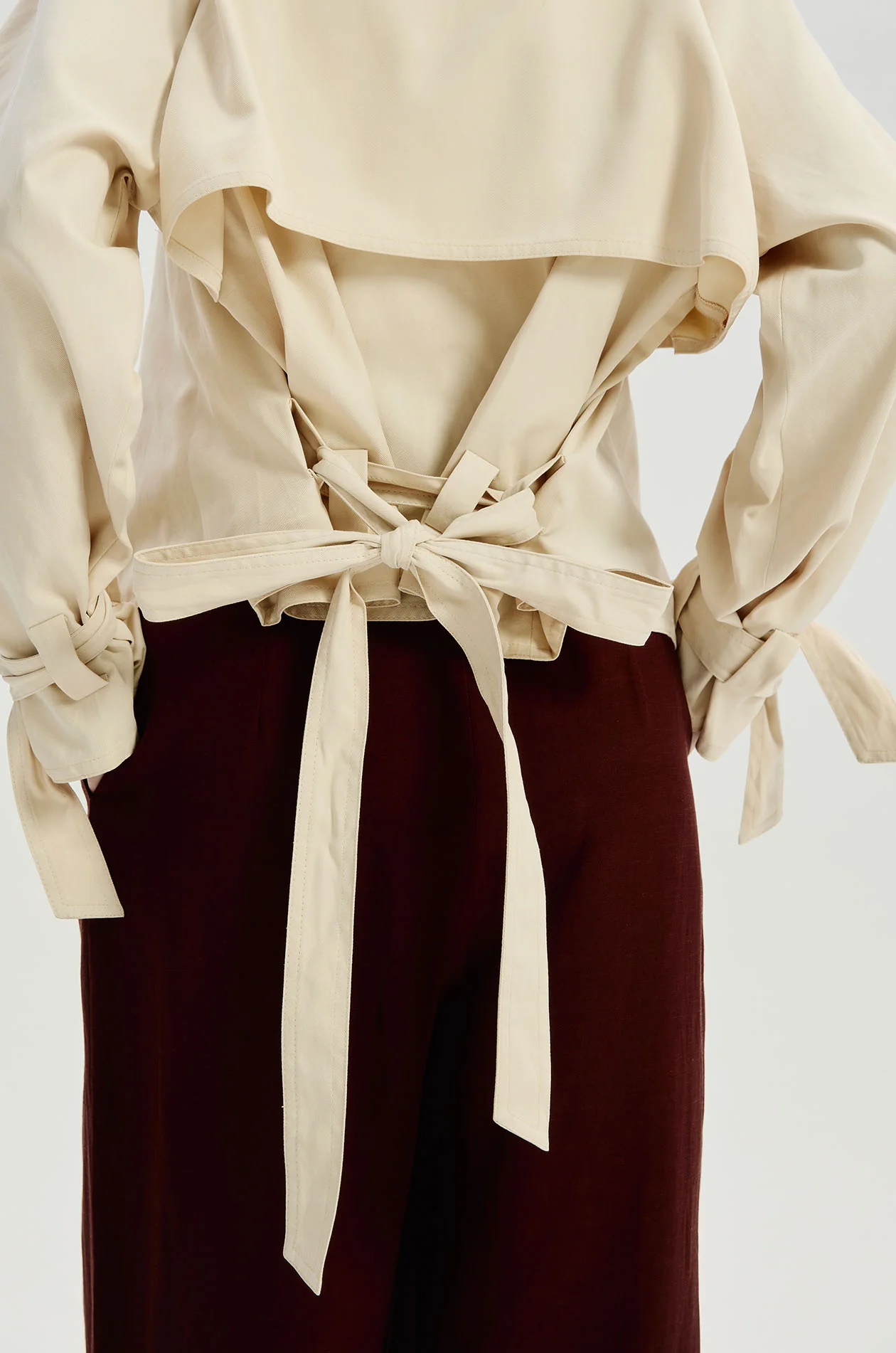 Cropped Trench Coat - Image 4
