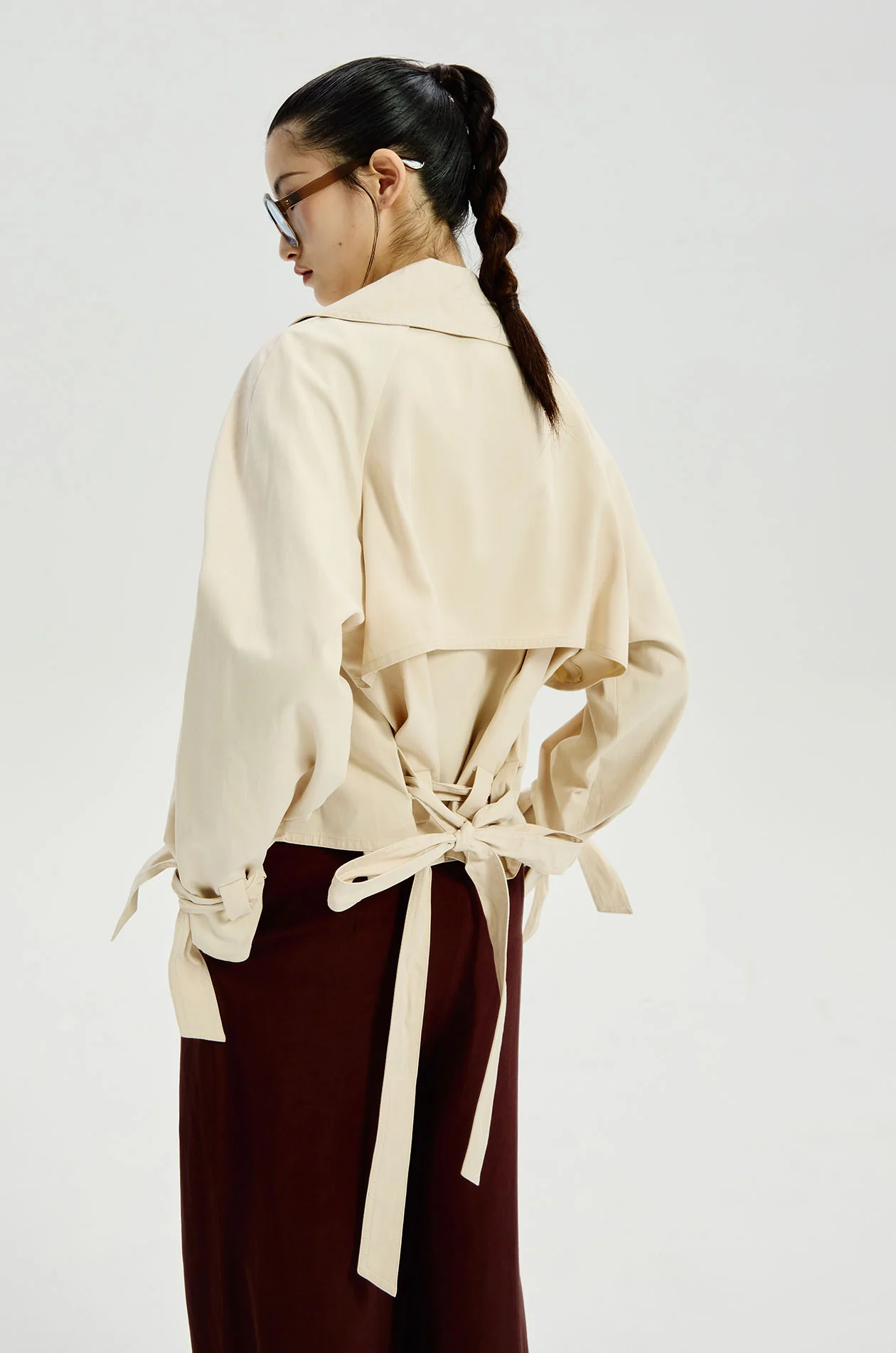 Cropped Trench Coat - Image 5