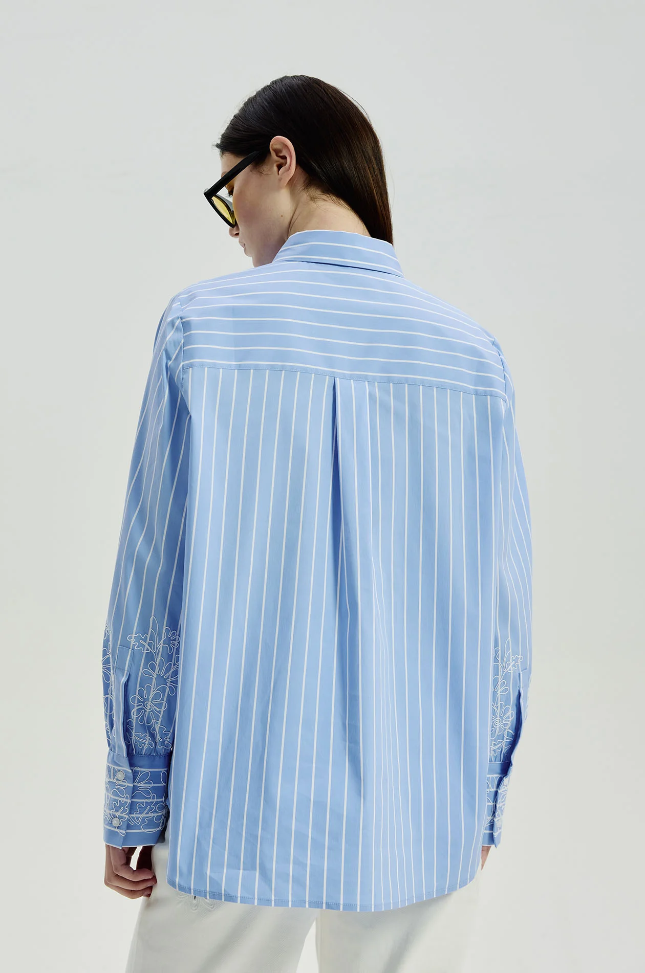 Floral Long Sleeve Striped Shirt - Image 5