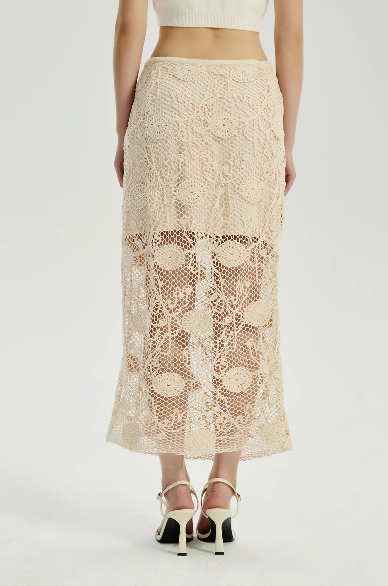 Crochet Midi Skirt - Image 4