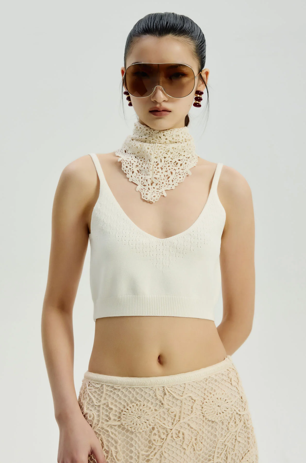 Plinging Knit Bra Top - Image 2